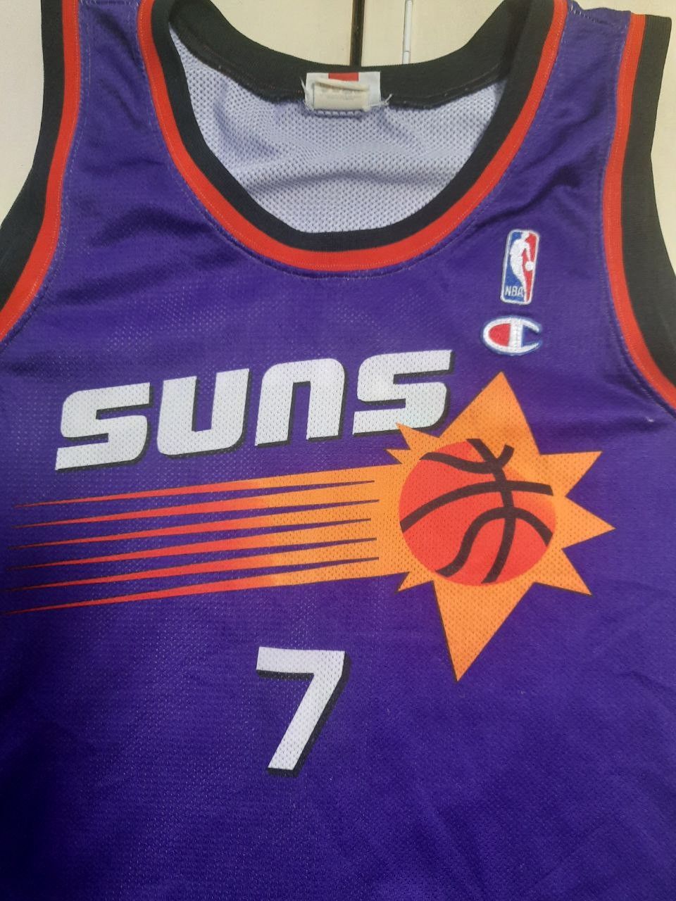 Champion × NBA Champion Phoenix Suns NBA Jersey 7 K.Johnson 90's Size US L / EU 52-54 / 3 - 5 Thumbnail
