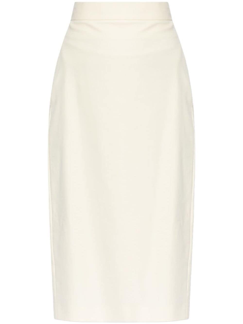Max Mara COTTON MIDI SKIRT Size 27" / US 4 / IT 40 - 1 Thumbnail