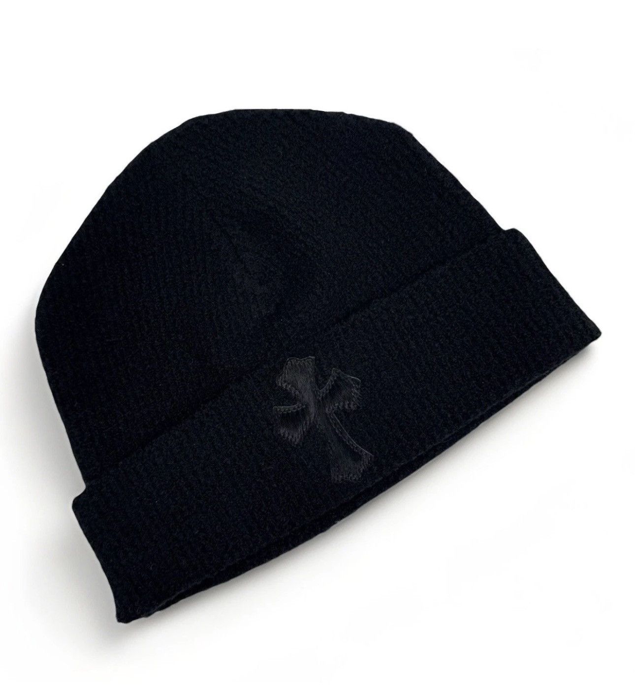 Chrome Hearts PONY HAIR CROSS PATCH BEANIE Size ONE SIZE - 1 Thumbnail