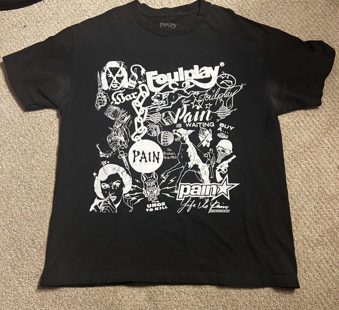 Foulplay Company Foulplay Life Is Pain Tee Size US L / EU 52-54 / 3 - 1 Thumbnail