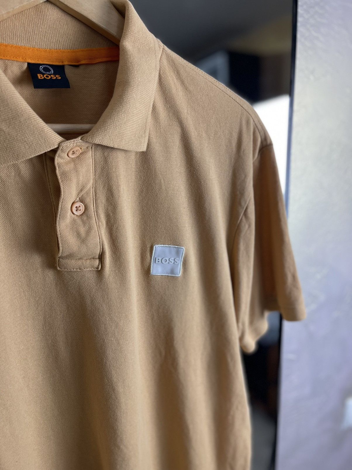 Hugo Boss Hugo Boss Orange Pique Polo with Square Logo Patch Size US XXL / EU 58 / 5 - 3 Thumbnail