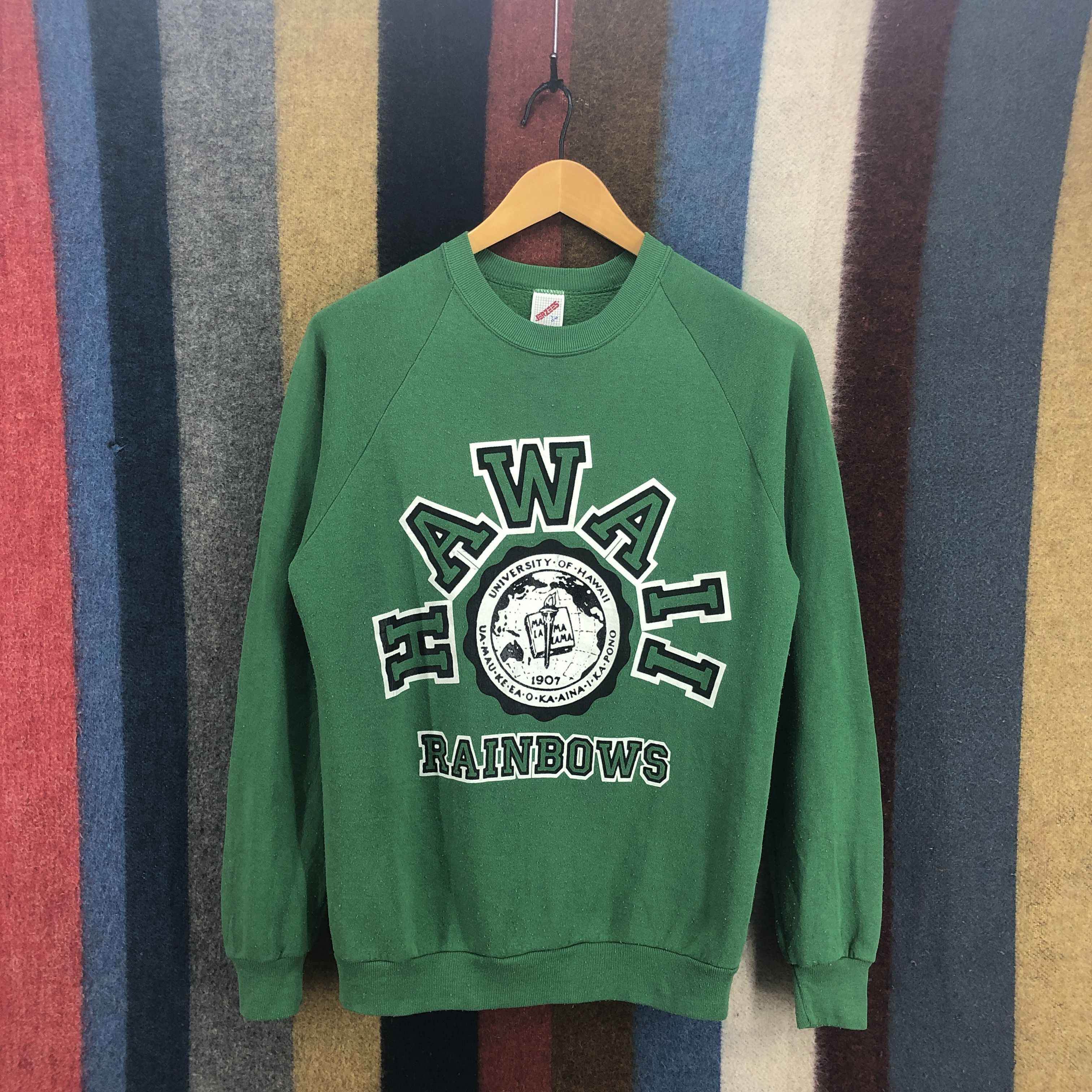 Jerzees 90s Vintage UNIVERSITY Of HAWAII Sweatshirt #0579/Y Size US S / EU 44-46 / 1 - 1 Thumbnail