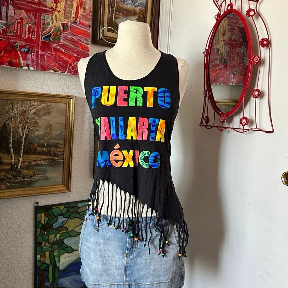 American Eagle Outfitters american eagle outfitters puerto mexico black tank top Size M / US 6-8 / IT 42-44 - 1 Thumbnail