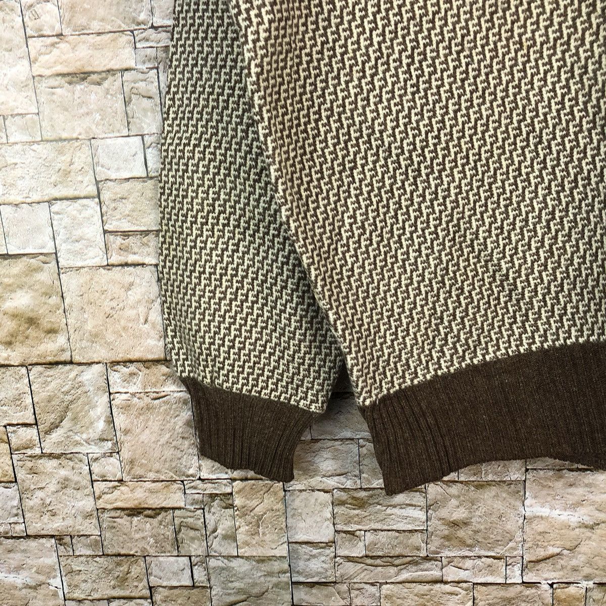 Homespun Knitwear × Japanese Brand Argus Brown vintage japan Knitwear #A1111 Size US M / EU 48-50 / 2 - 7 Thumbnail