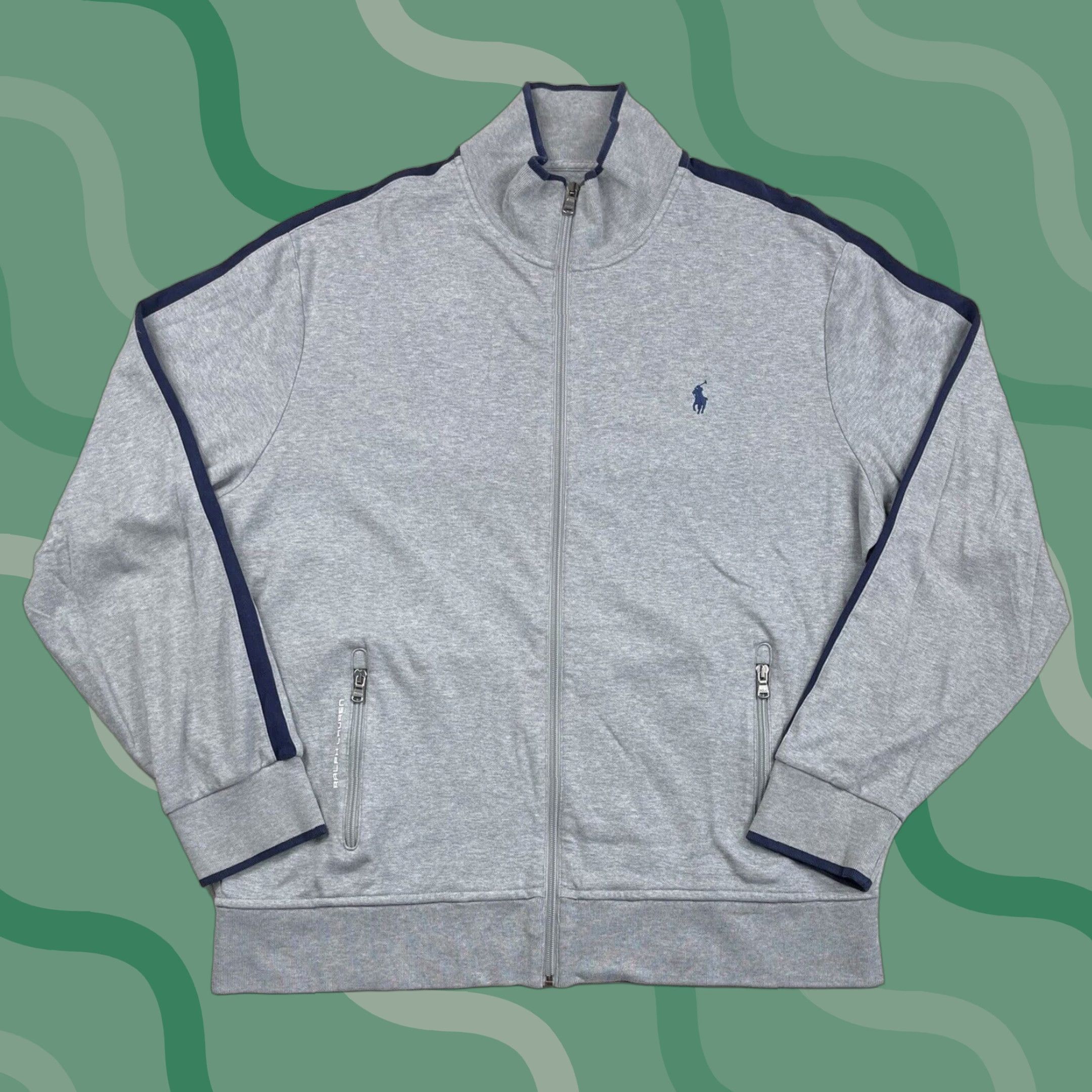 Polo Ralph Lauren POLO Ralph Lauren XL Gray Zip Sweatshirt Jumper Men’s Classic Cotton Blend Long Sleeve Size US XL / EU 56 / 4 - 1 Thumbnail