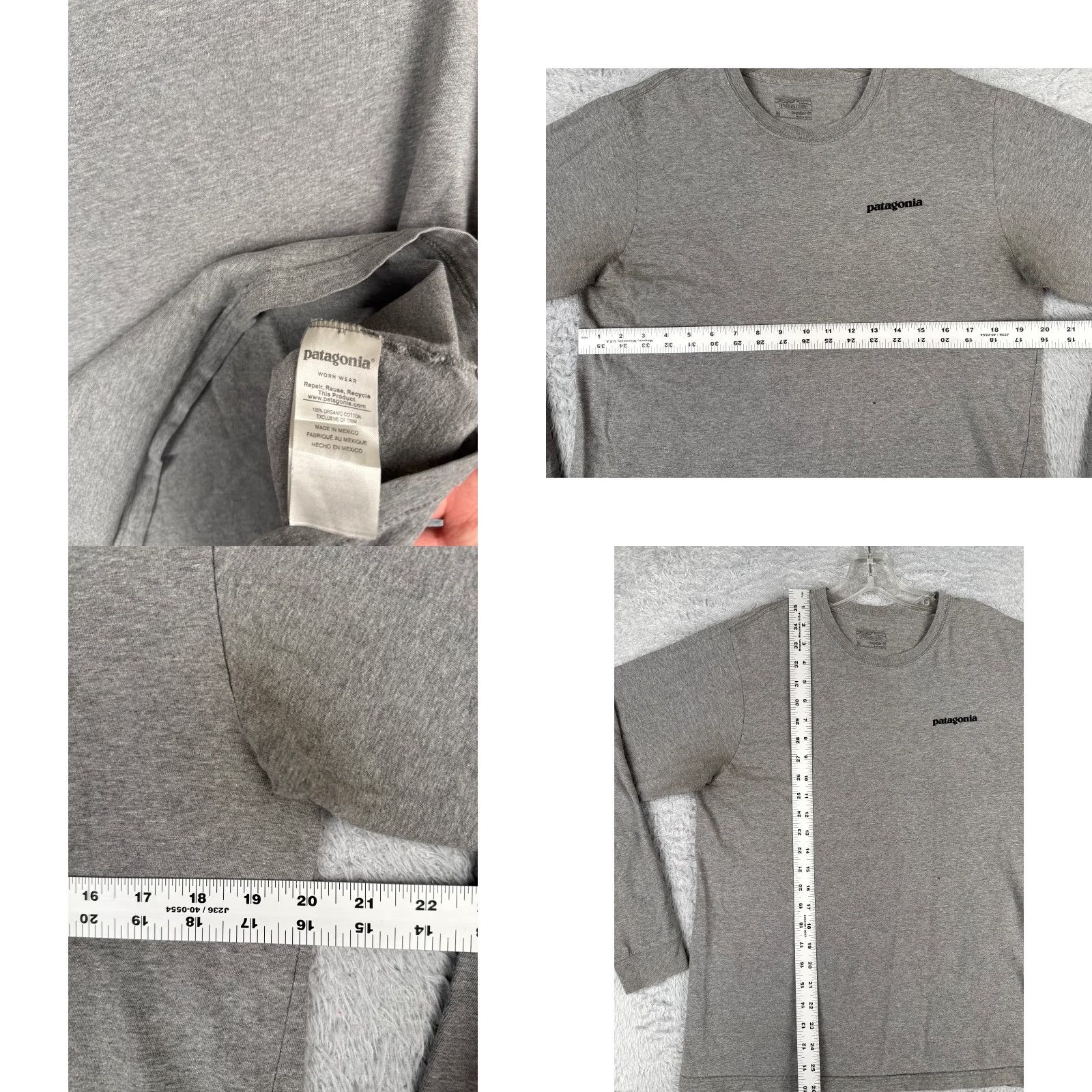 Patagonia Patagonia Shirt Men M Gray Long Sleeve Cotton Logo P-6 Fitz Roy Logo All Seasons Breathable 90s? Size US M / EU 48-50 / 2 - 8 Thumbnail