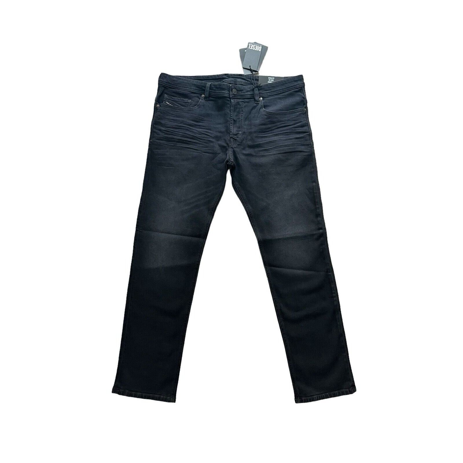 Diesel Diesel Mens Safado Straight Fit Jeans RM064 Black Size 36/32 Size US 36 / EU 52 - 1 Thumbnail