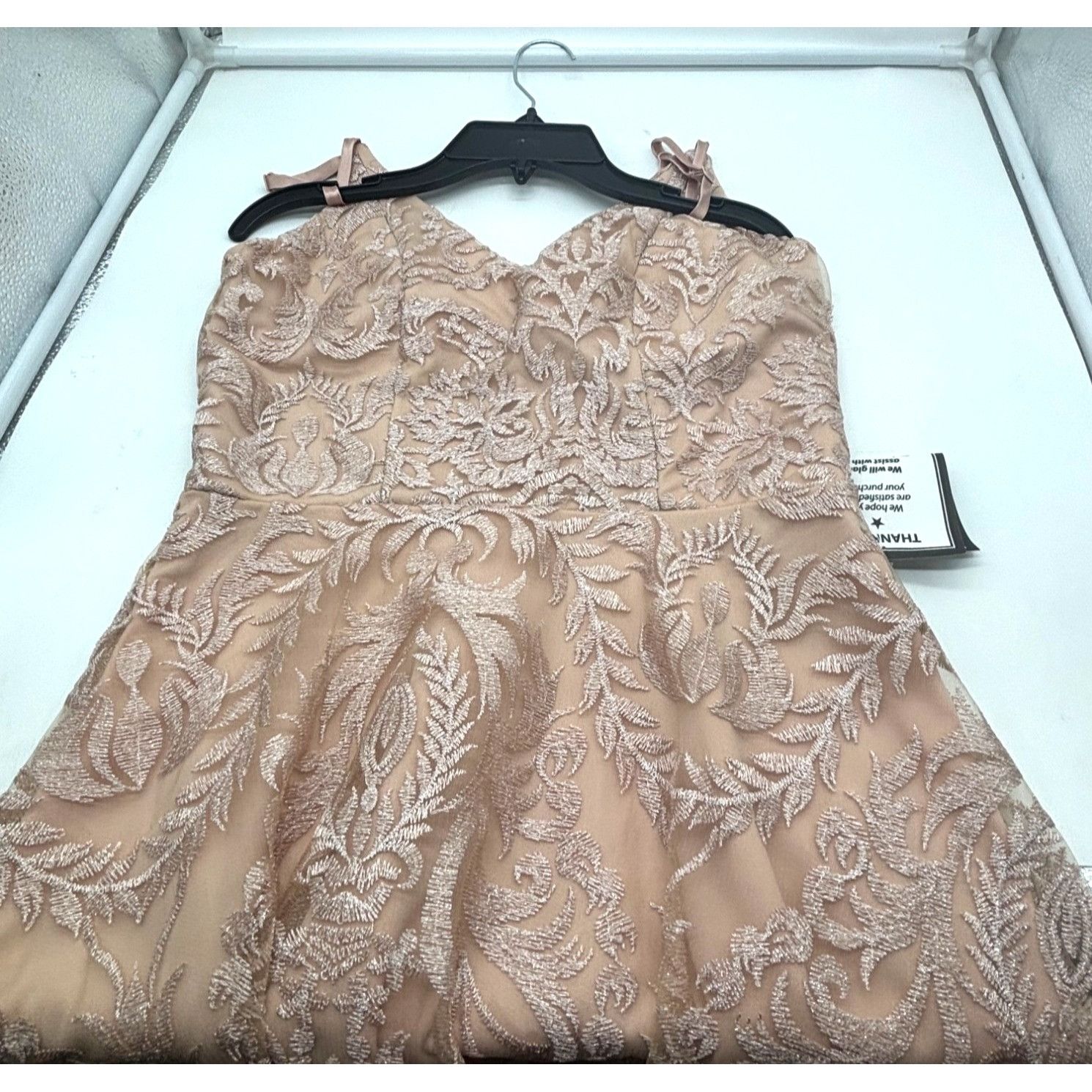 Other Speechless Juniors' Shimmer Embroidered Fit & Flare Dress Nu Size ONE SIZE - 13 Thumbnail