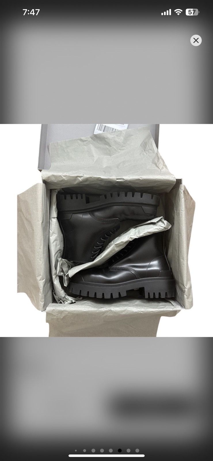 Balenciaga Balenciaga Strike Combat Boots size 11 Size US 11 / EU 44 - 12 Thumbnail