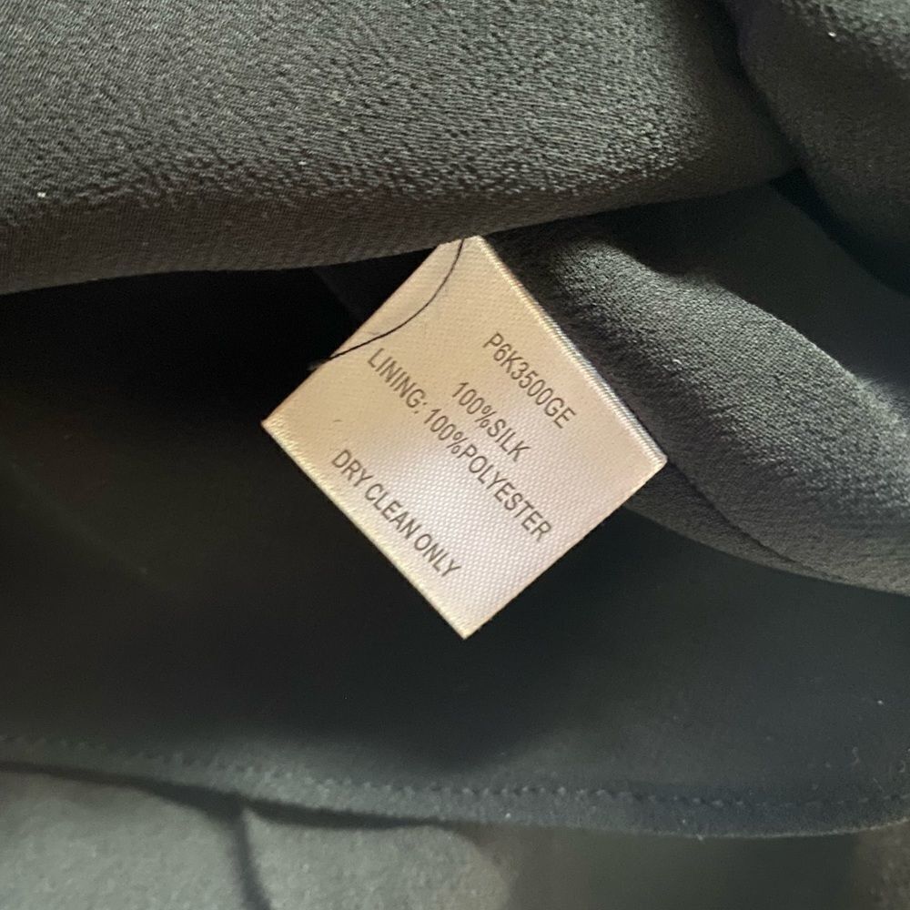 Parker Parker Silk Black Blouse | Ruffled Flowy Sleeves | Lace Back Size S / US 4 / IT 40 - 5 Thumbnail