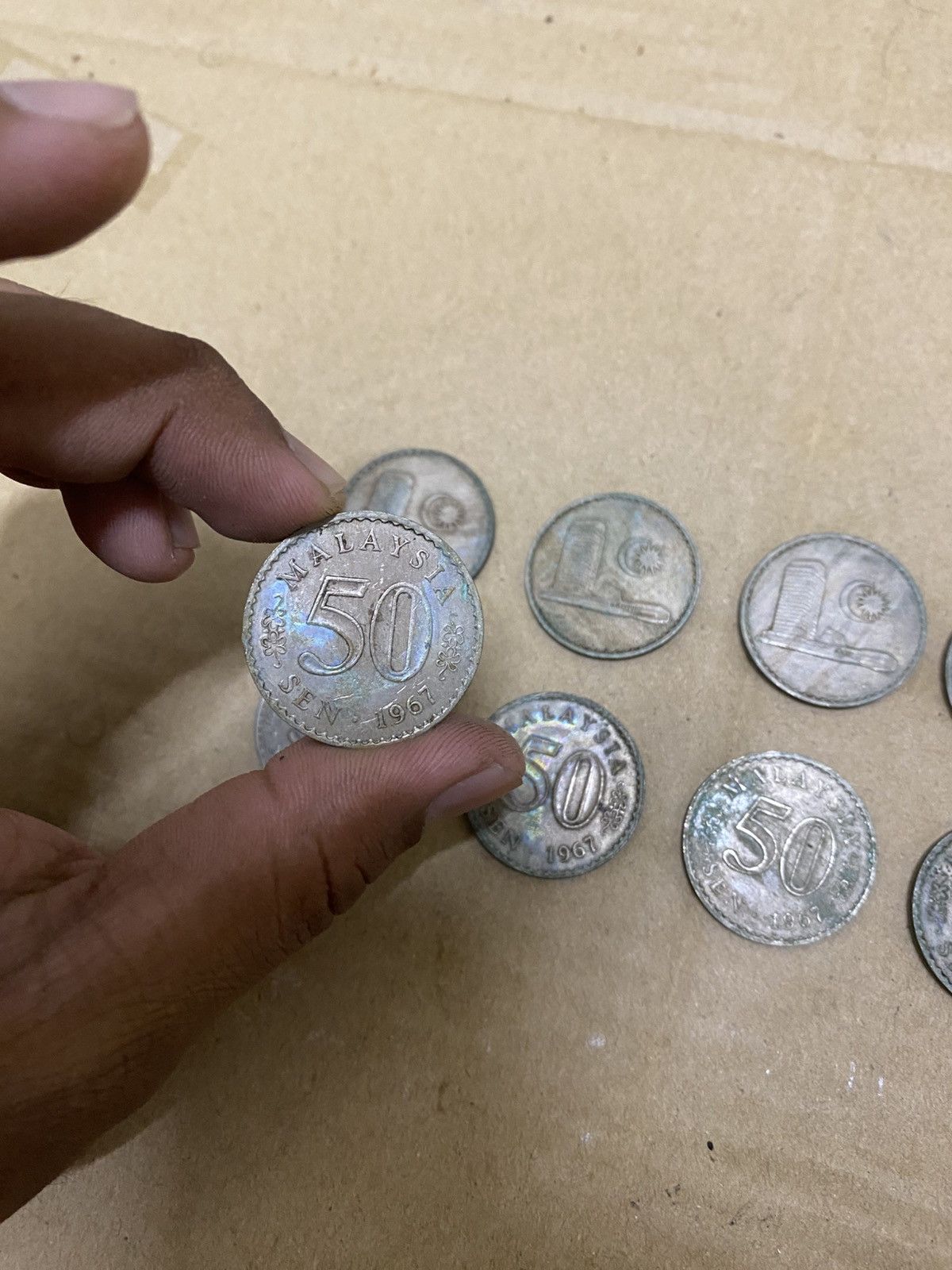 Vintage Vintage Rare 50cent Security Edge Malaysia Old Coin Size ONE SIZE - 3 Thumbnail