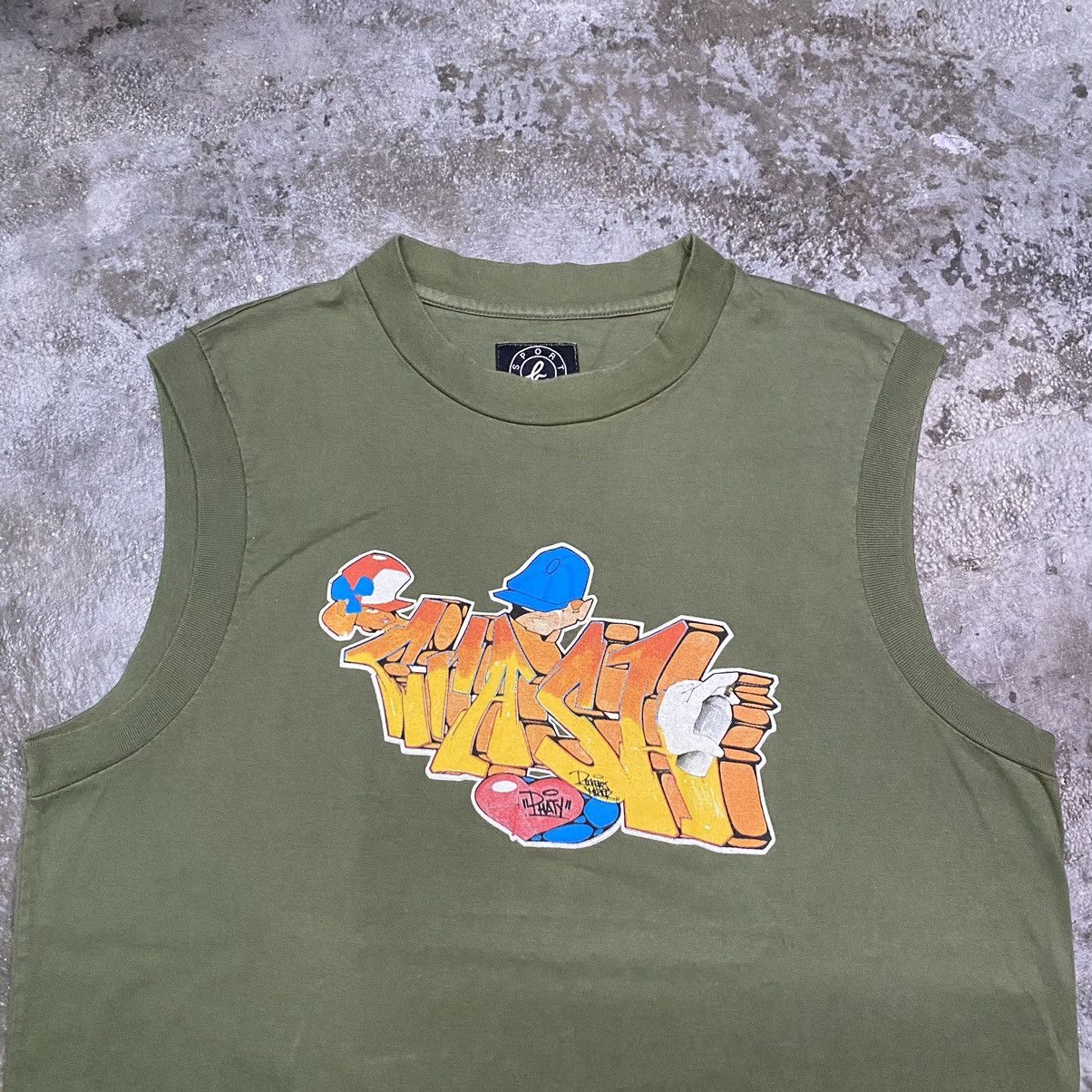 agnes b. Vintage Agnes B. Sport X Phaty Hiphop Graffiti Sleeveless Size L / US 10 / IT 46 - 4 Thumbnail