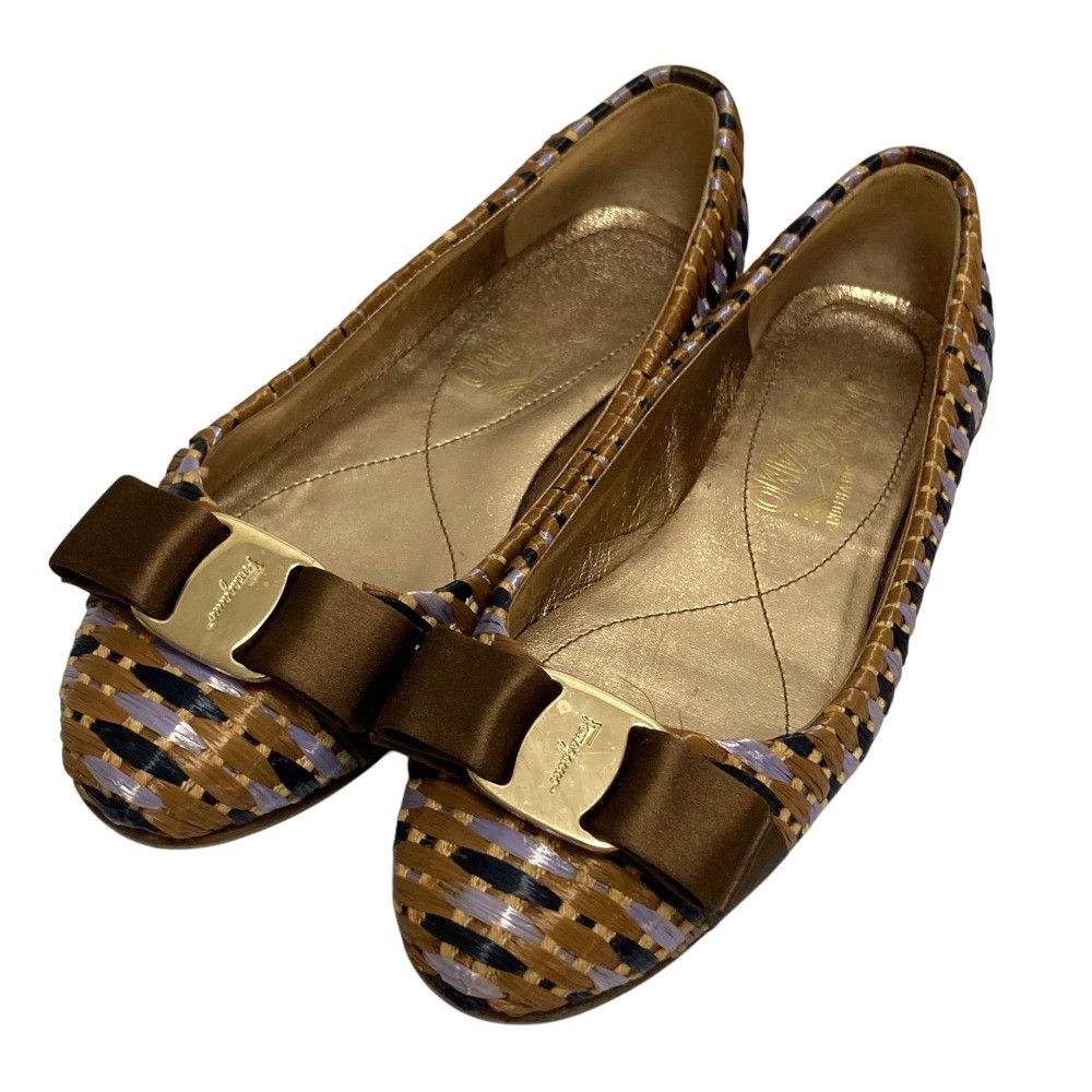 Salvatore Ferragamo Salvatore Ferragamo Salvatore Ferragamo Vara Leather Pumps Leather Shoes DUTY FREE for USA Size ONE SIZE - 1 Thumbnail