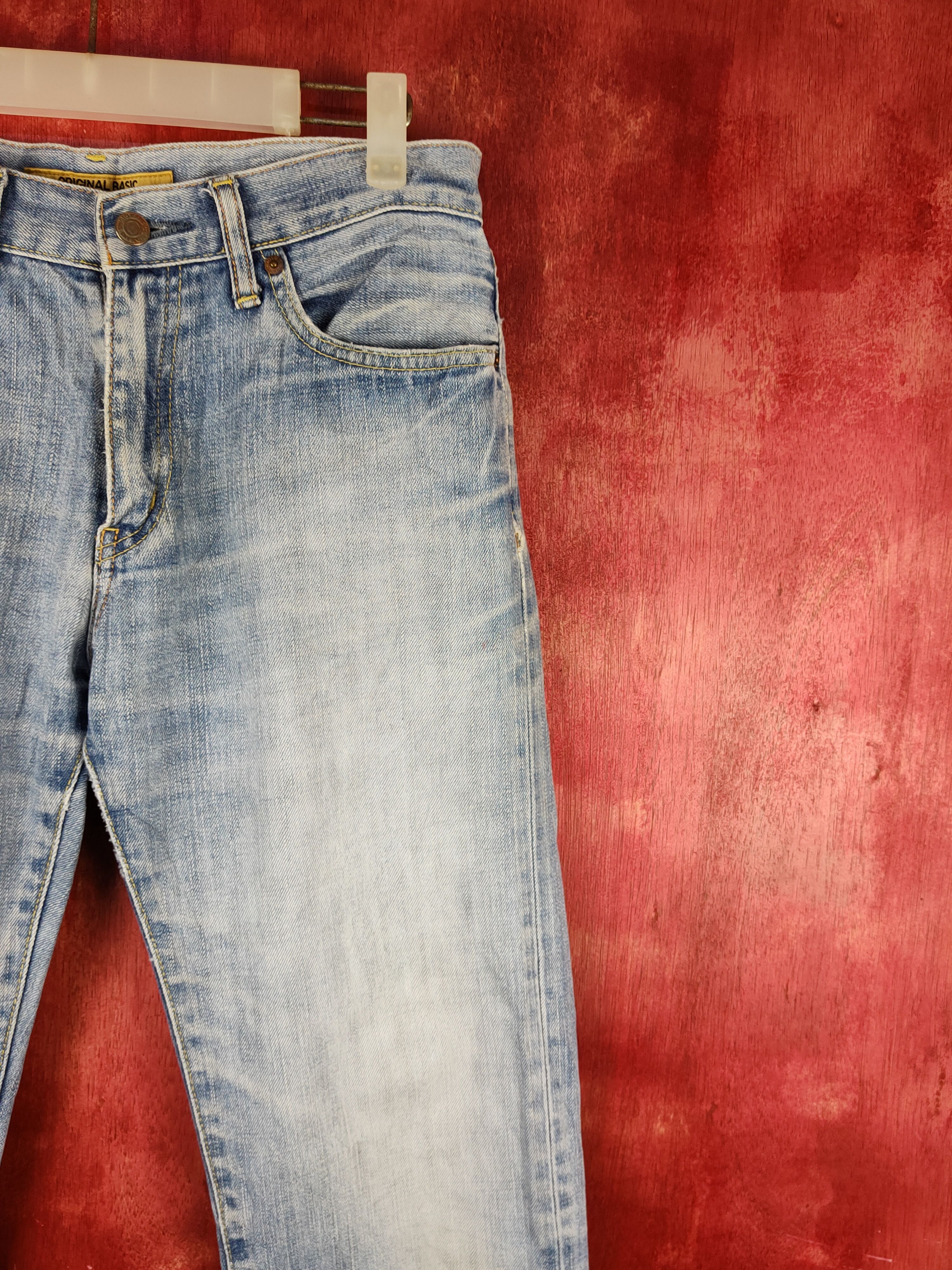 Japanese Brand Uniqlo vintage Blue Faded jeans Denim pants #S1581 Size US 30 / EU 46 - 5 Thumbnail