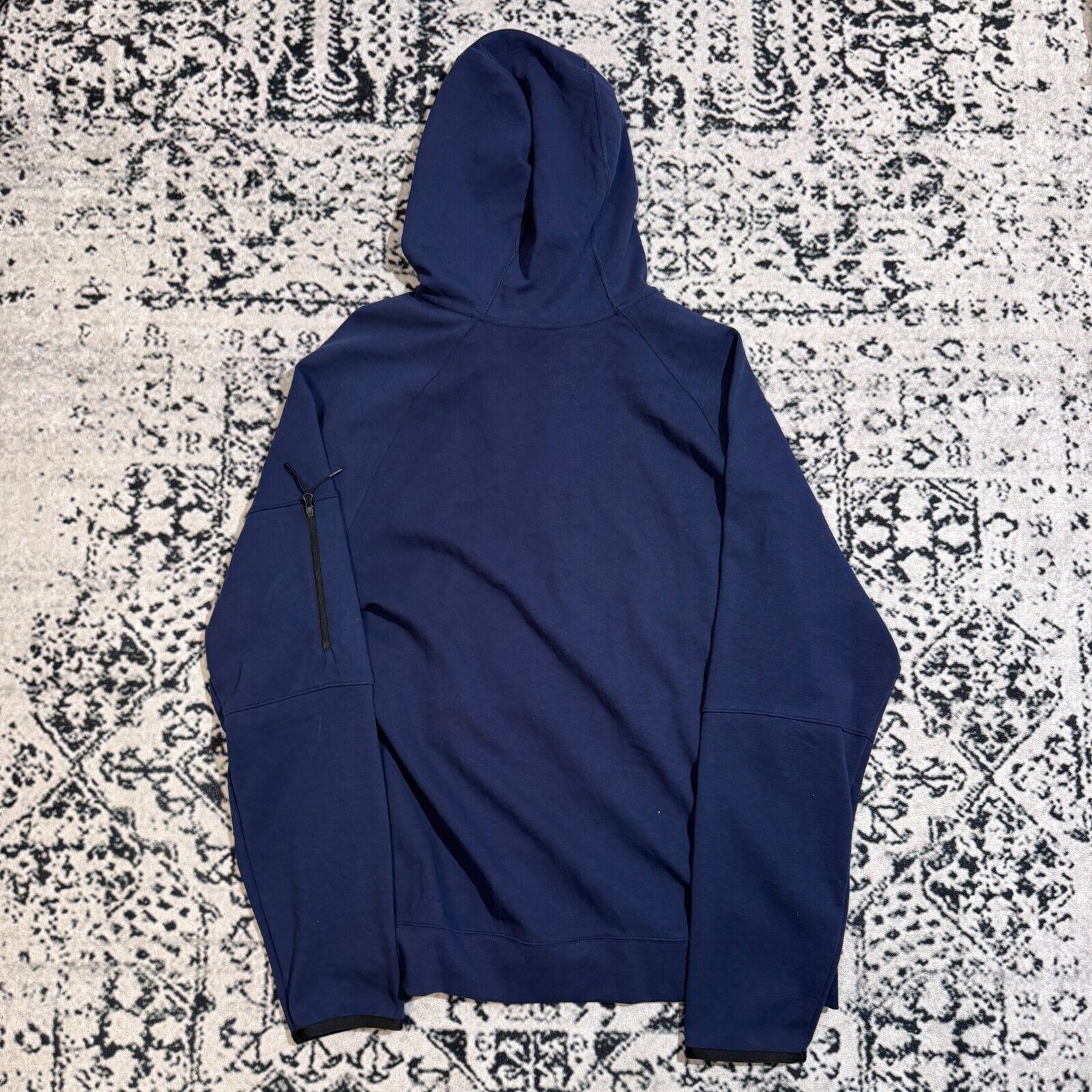Nike × Vintage Vintage Nike Navy Cotton Hoodie Zip Size XL Y2K Tech Fleece Size US XL / EU 56 / 4 - 8 Thumbnail