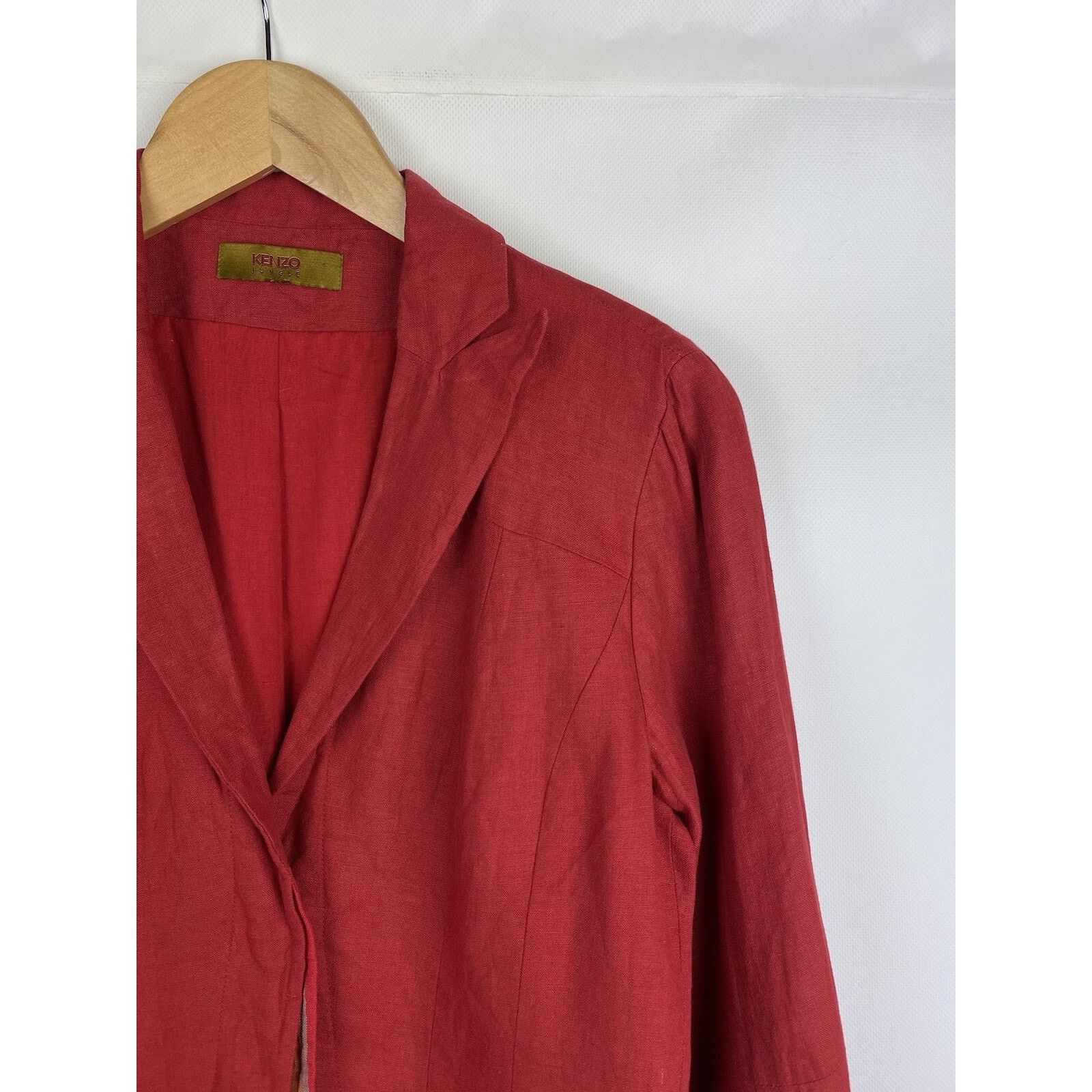 Kenzo Kenzo Jungle vintage ladies linen blazer jacket size ~ 38 Size M / US 6-8 / IT 42-44 - 5 Thumbnail