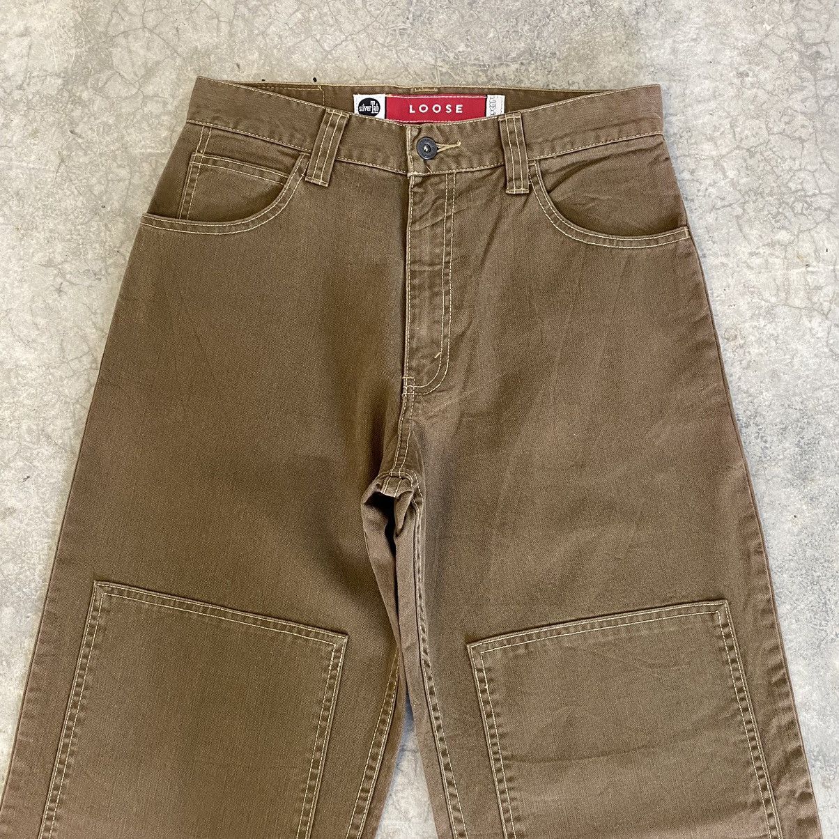 Levi's VTG 1998 Levis Silvertab “Irregular” Double Knee Loose Jeans Size US 30 / EU 46 - 4 Thumbnail
