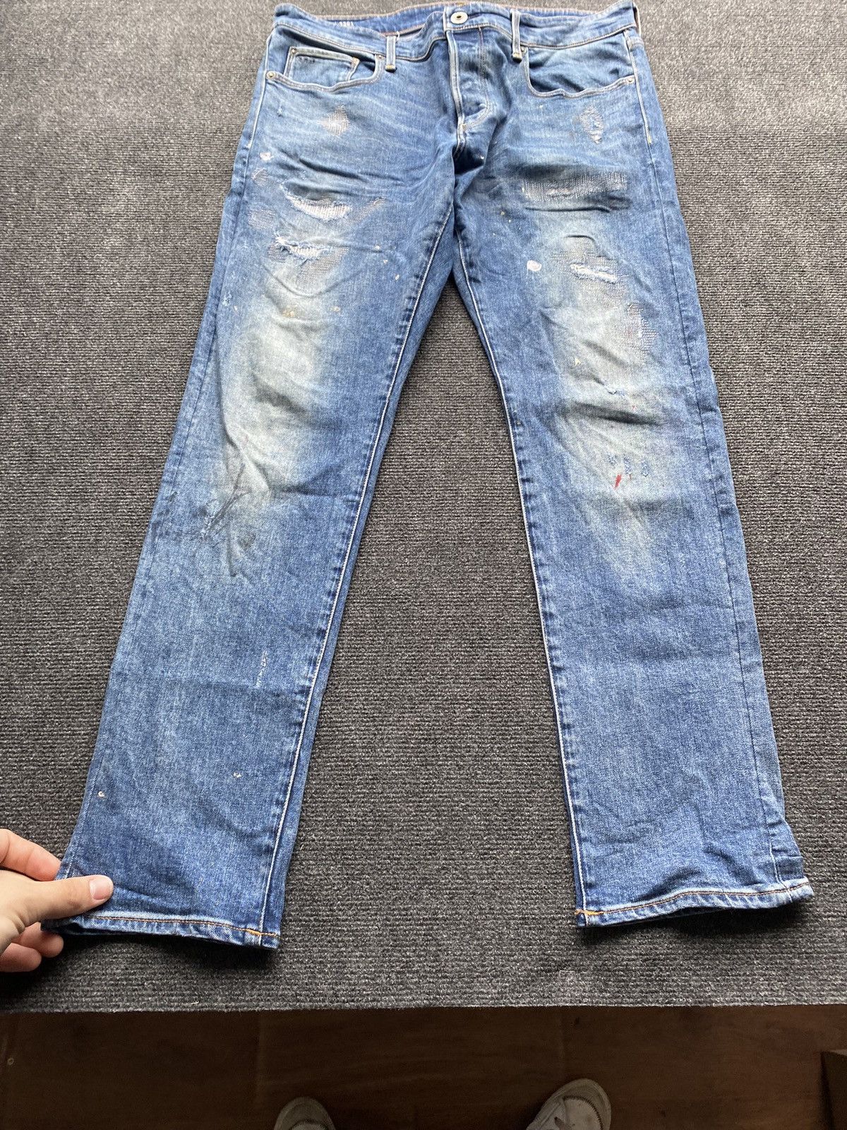 G-Star 🔥Opium Punk G Star 3301 Slim Blue jeans 34 Size US 34 / EU 50 - 19 Thumbnail