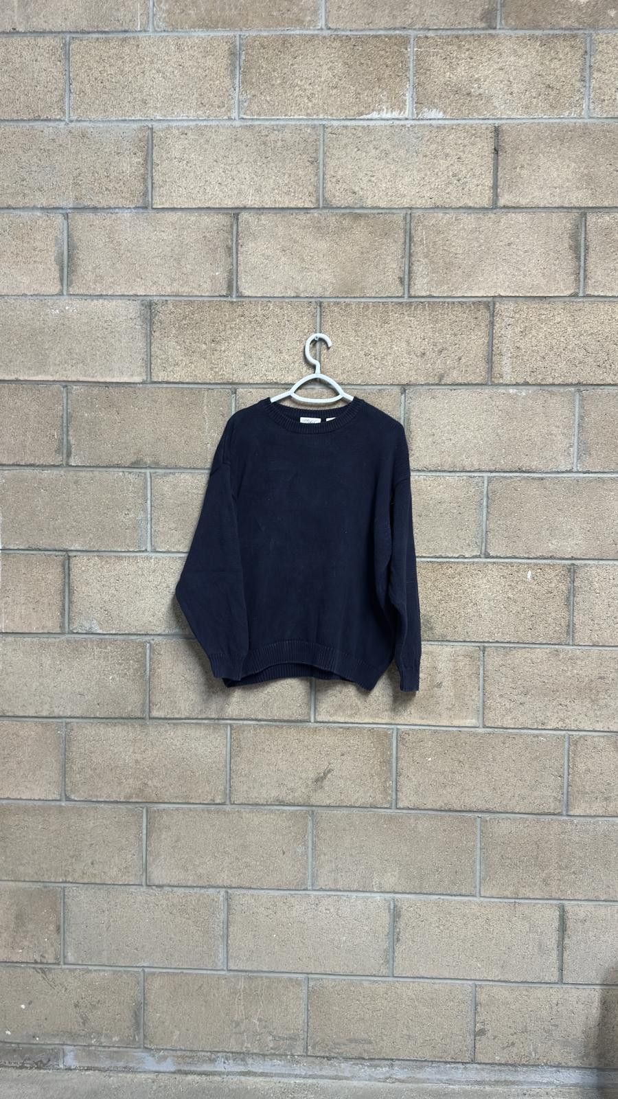 Unknown London Black Crewneck Sweater - Classic Casual Knit Size US XL / EU 56 / 4 - 1 Thumbnail