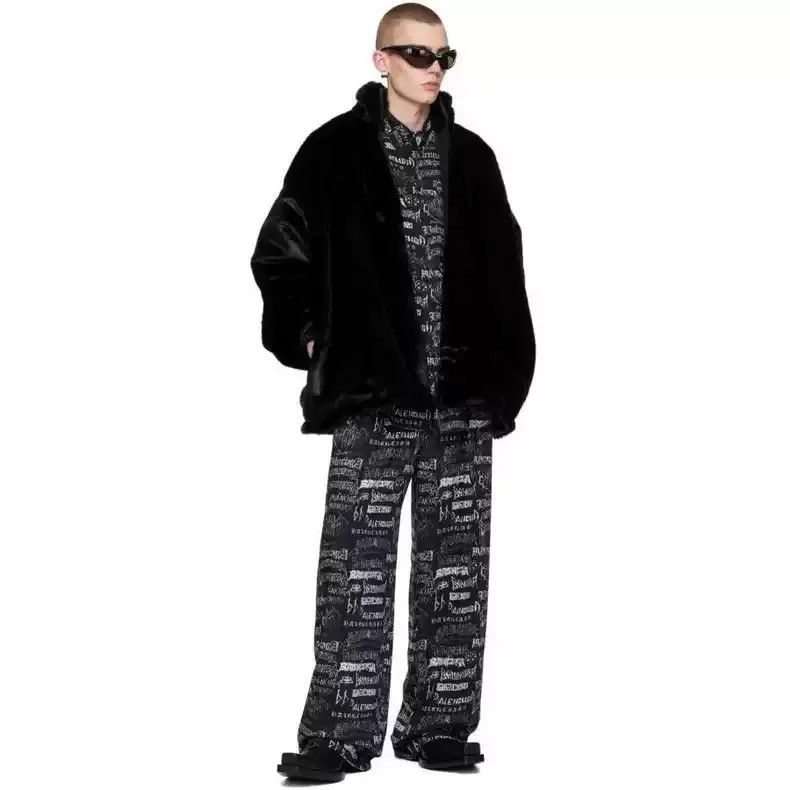 Balenciaga 1 Set 🔥🔥Balenciaga Black Printed Shirt DIY Metal Graffiti Size US M / EU 48-50 / 2 - 17 Thumbnail