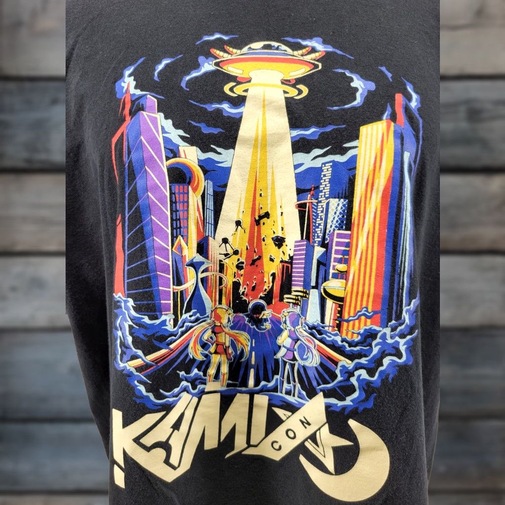 Gildan VINTAGE Kami Con Birmingham Alabama Anime Graphic T-Shirt Sz 2XL Size US XXL / EU 58 / 5 - 1 Thumbnail