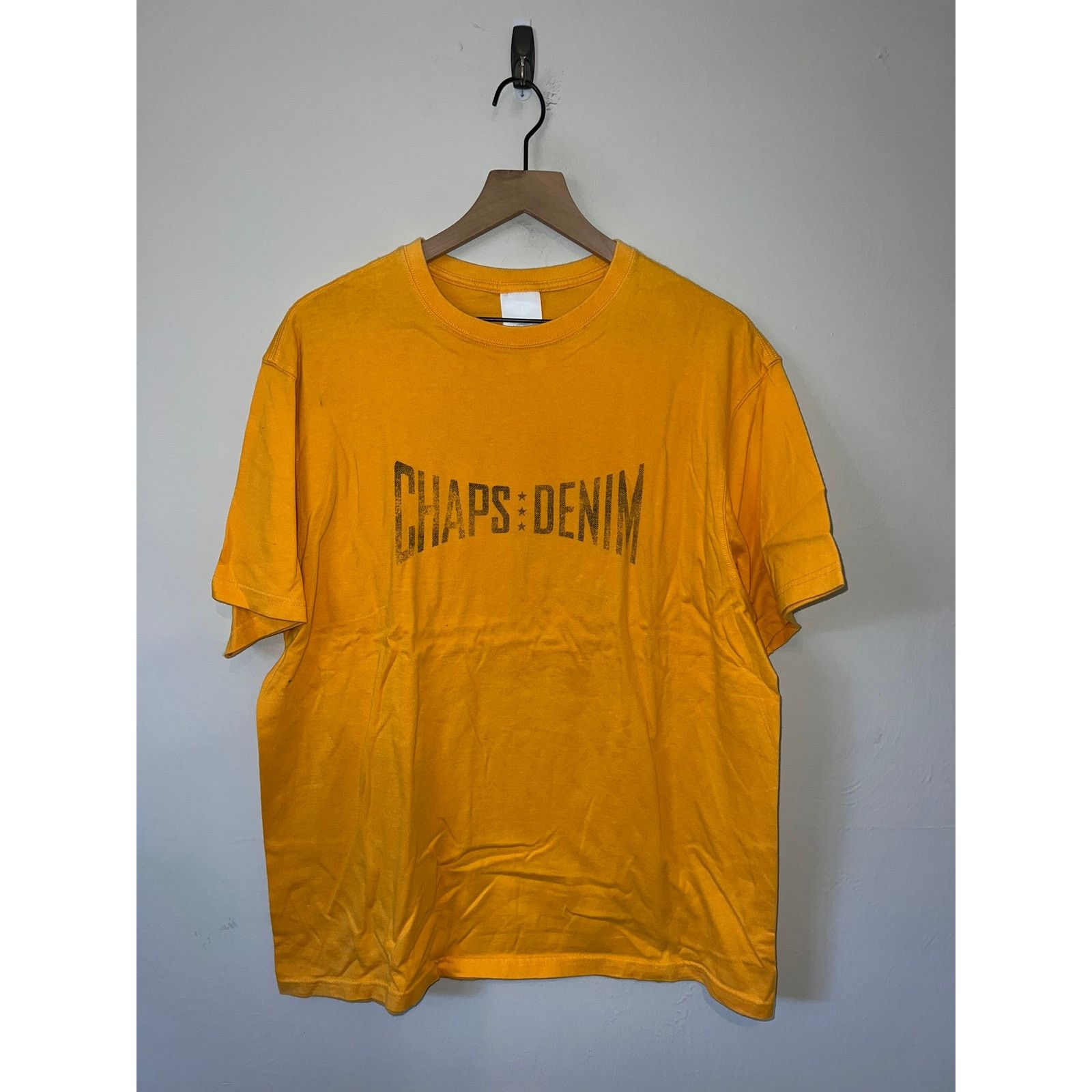 Chaps Y2K Chaps Denim Shirt Yellow Short Sleeve Tee 2000s L Large Size US L / EU 52-54 / 3 - 1 Thumbnail