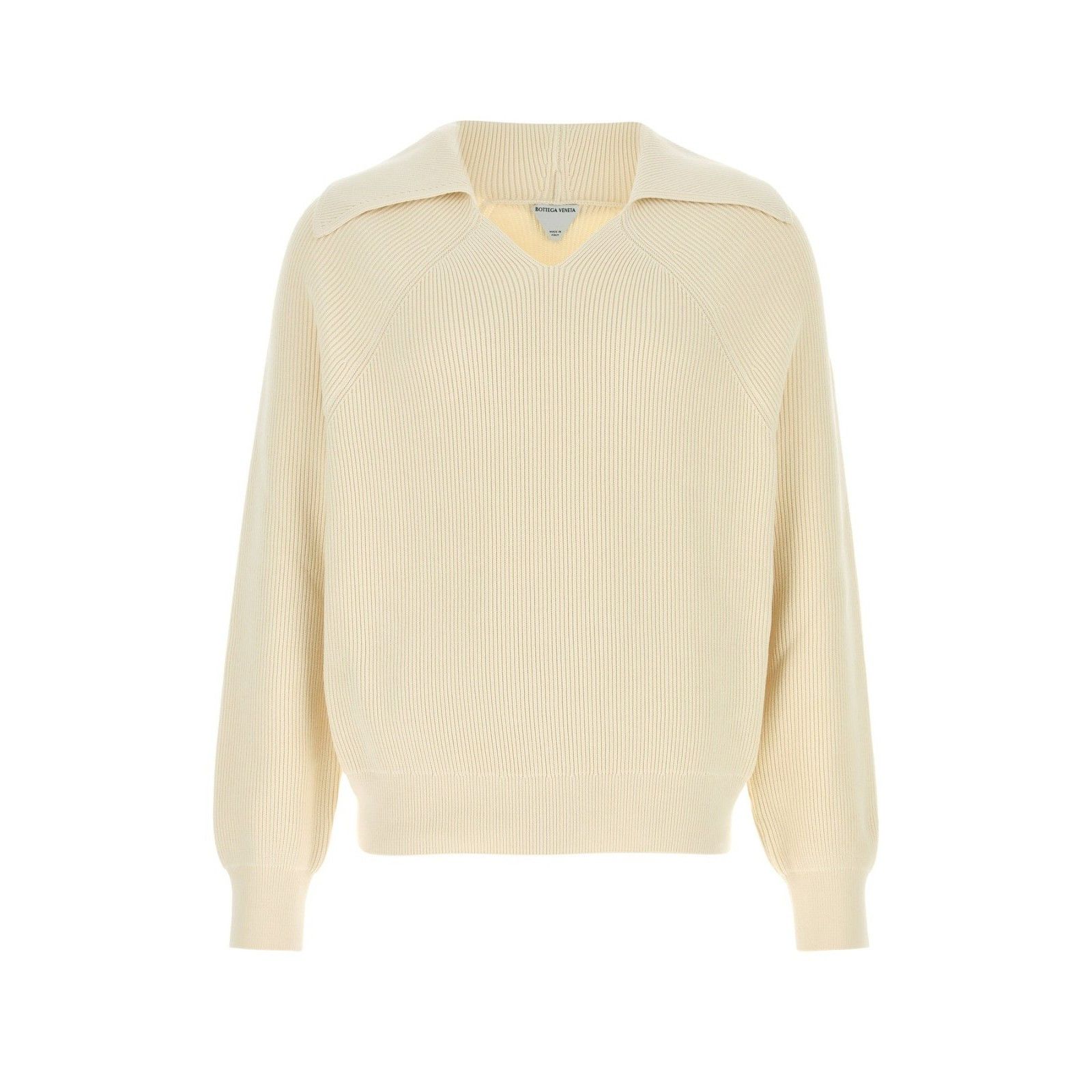 BOTTEGA VENETA Cream Cotton Blend Sweater New And Authentic