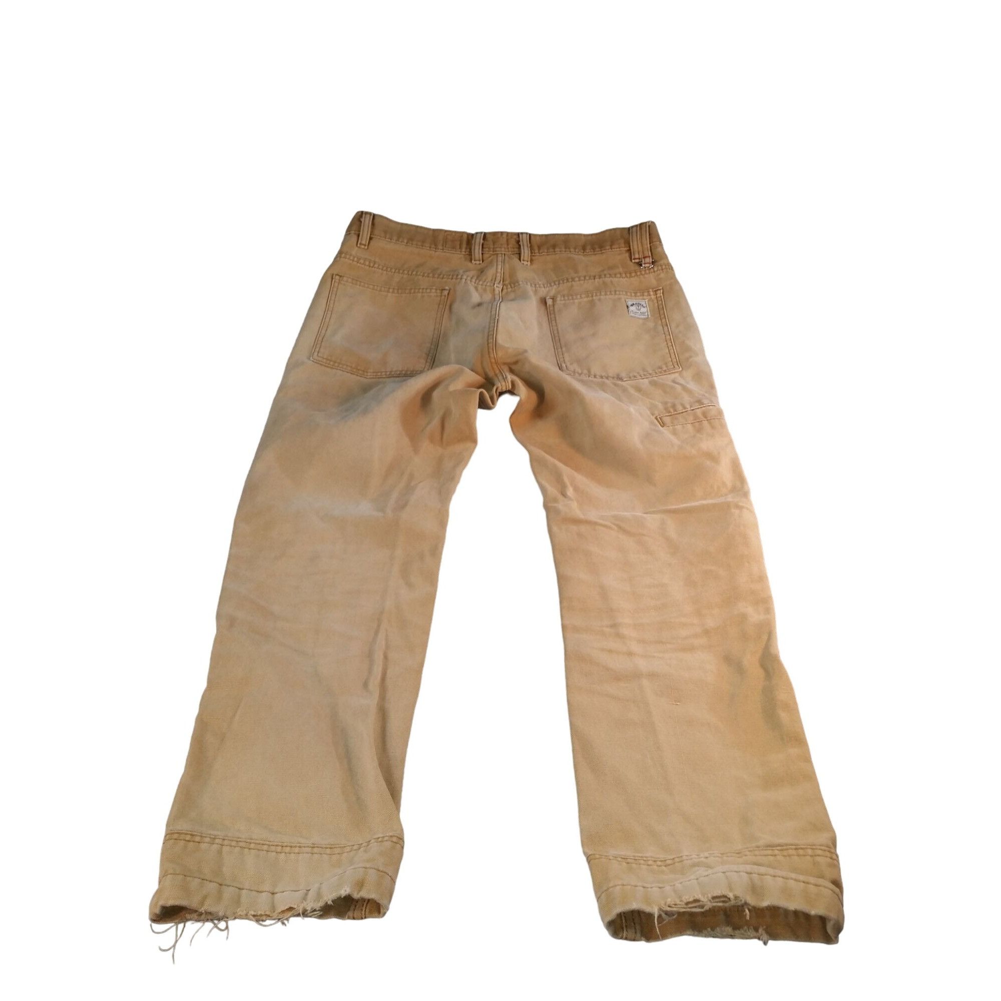 Iron & Resin Iron And Resin Pants Men Sz 36 Khaki Raw Hem Made In USA Wor Size US 36 / EU 52 - 8 Thumbnail