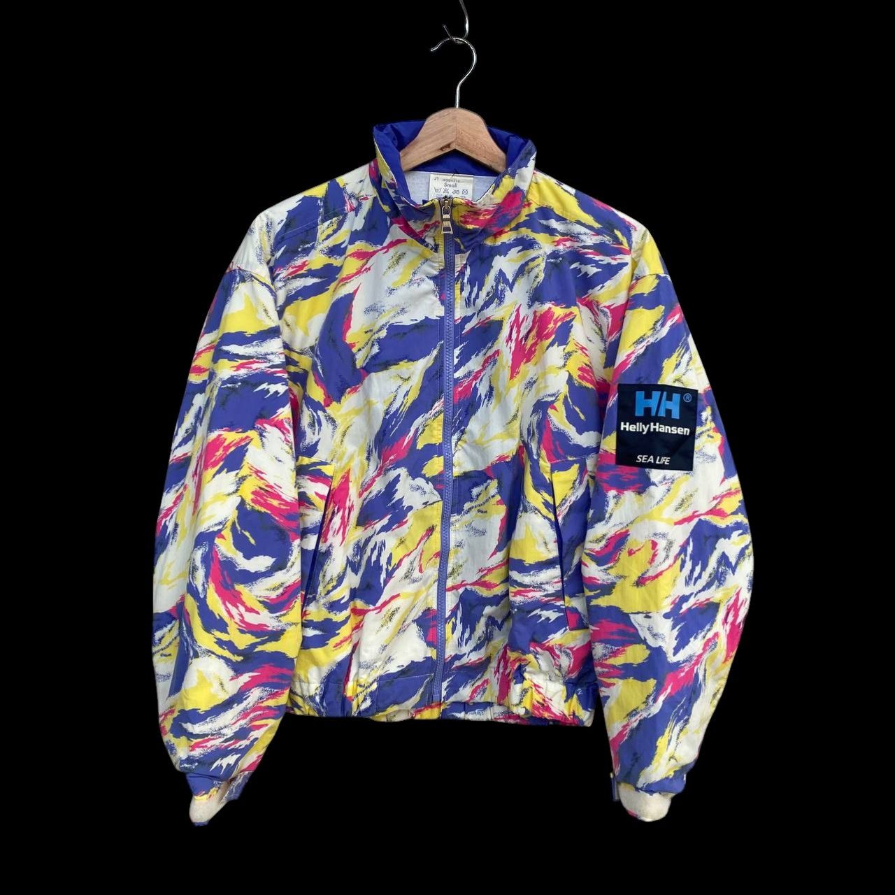 Helly Hansen Vintage 90s Helly Hansen"Sea Life"Abstract Neon Brushstroke Size US S / EU 44-46 / 1 - 1 Thumbnail