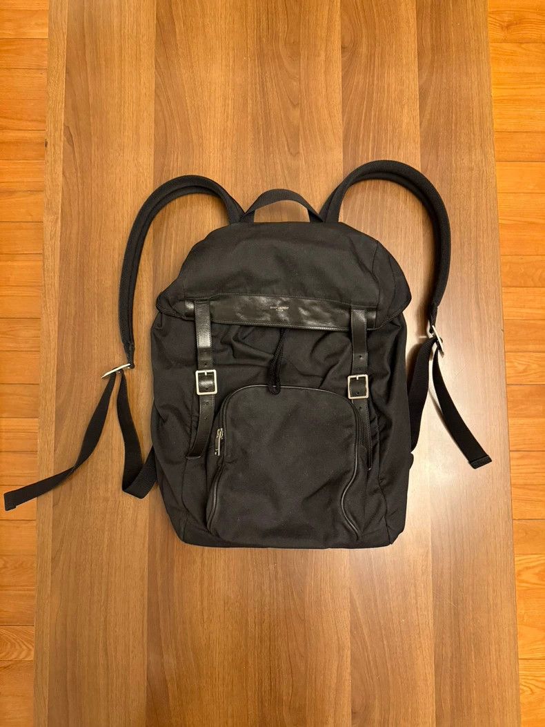 Saint Laurent Paris Saint Laurent Paris 14fw split leather drawstring canvas b Size ONE SIZE - 1 Thumbnail