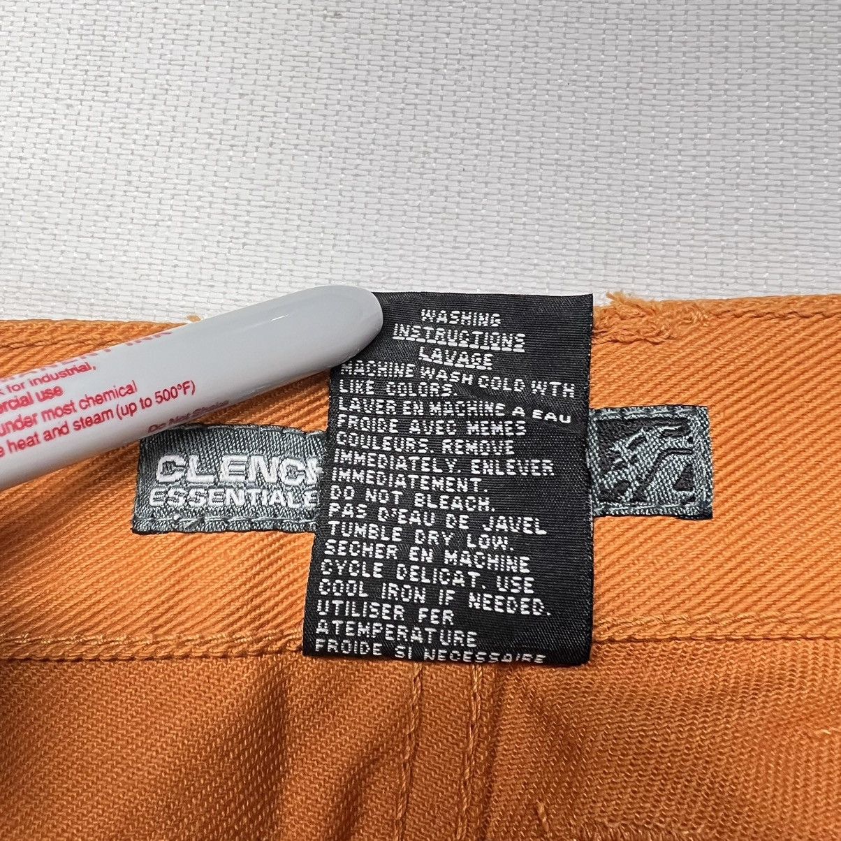 Clench × Vintage VTG Clench Jeans Orange Carpenter Denim Wide Baggy Skater Size US 32 / EU 48 - 9 Thumbnail