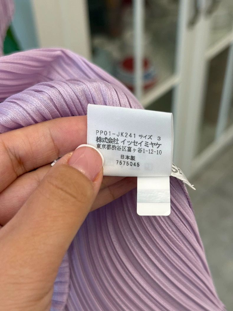 Issey Miyake Issey Miyake size:3 Pinkish-purple pleated short-sleeved s Size XS / US 0-2 / IT 36-38 - 4 Thumbnail