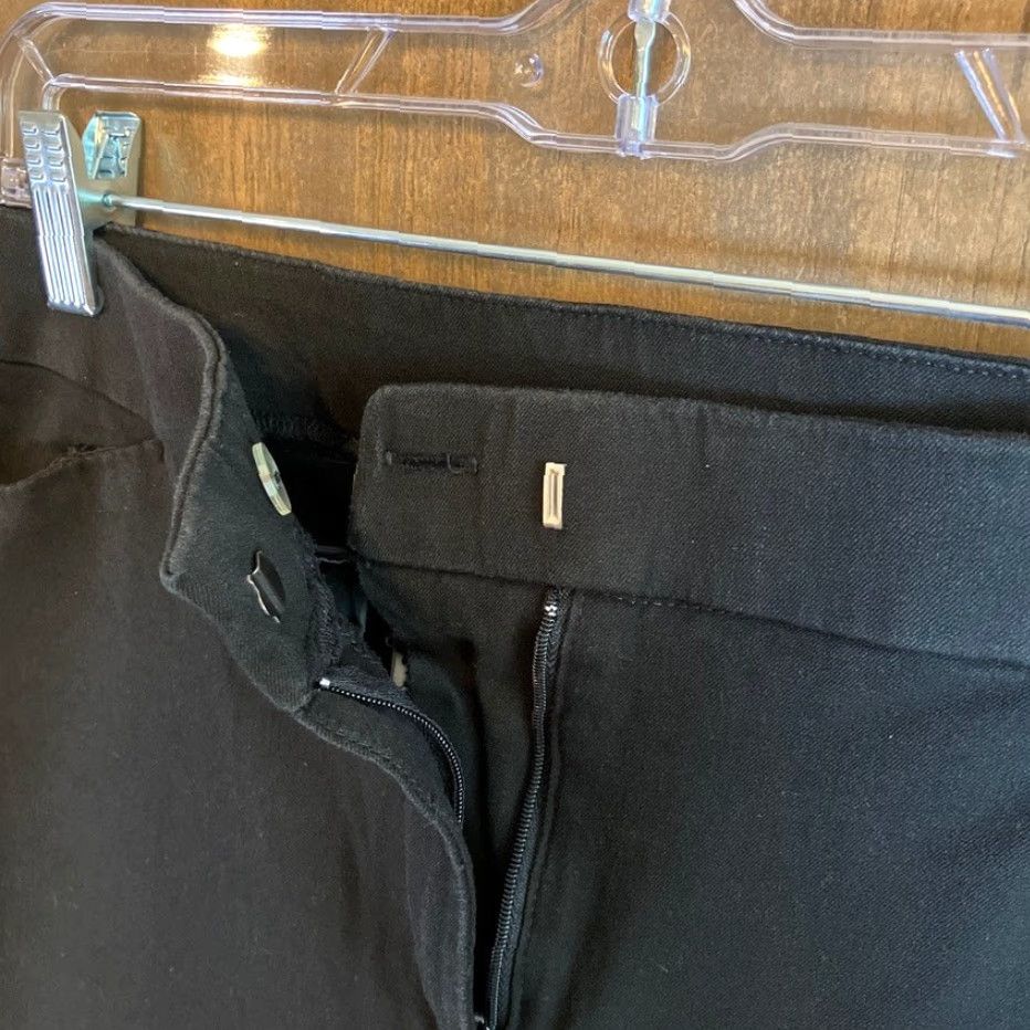 Vintage Chicos Womens Pants Black High Rise Chino Stretch 1.5 Short (Medium) PM Petite Regular 32 Inseam 23.5 in Size 32" / US 10 / IT 46 - 4 Thumbnail