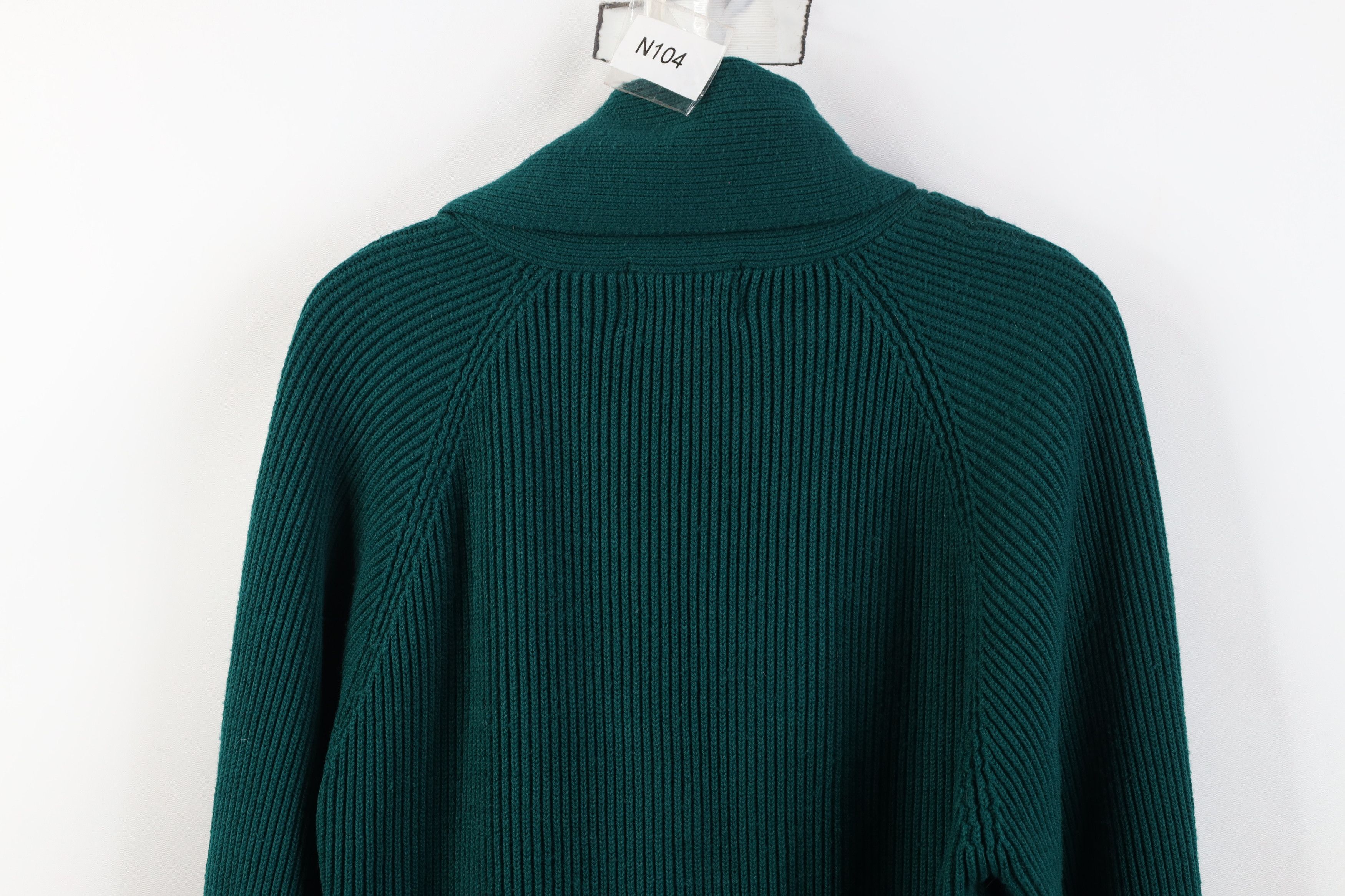 Vintage Vintage 70s Streetwear Blank Chunky Ribbed Knit Cardigan Size M / US 6-8 / IT 42-44 - 9 Thumbnail