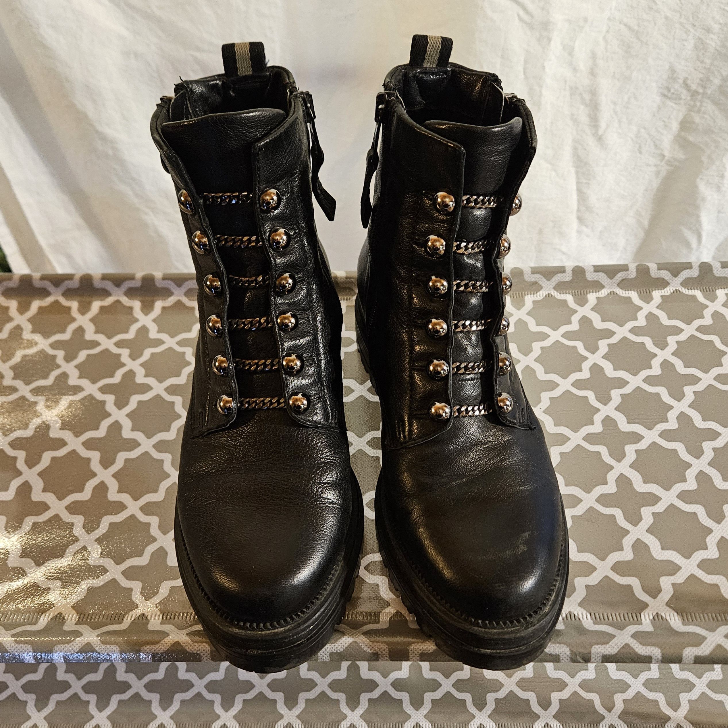 Leather Browns Verona Leather Boots Size US 7 / IT 37 - 1 Thumbnail