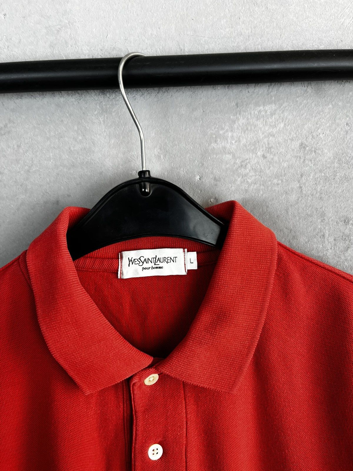 Yves Saint Laurent YSL polo shirt vintage 90s Size US L / EU 52-54 / 3 - 2 Thumbnail