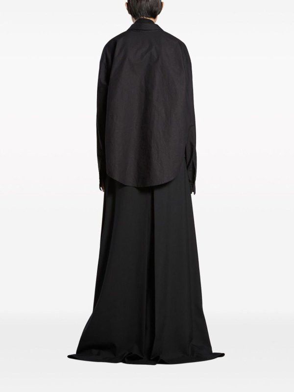Balenciaga o1mt1gz0226 Vareuse Shirt In Black Size S / US 4 / IT 40 - 4 Thumbnail