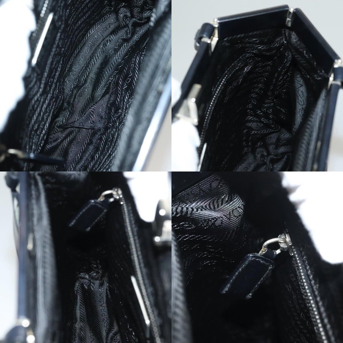 Prada PRADA Shoulder Bag Nylon Black Silver Size ONE SIZE - 12 Thumbnail