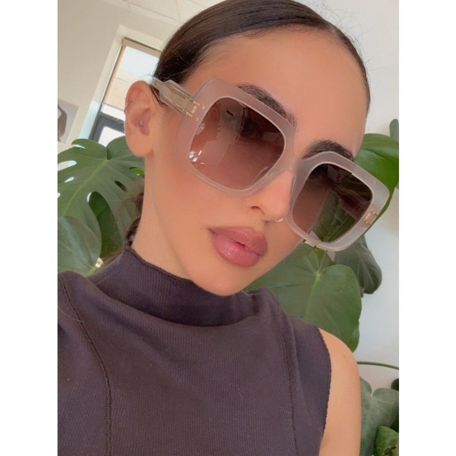 Dior NEW Dior Signature S11F Square Sunglasses in Milky White Size ONE SIZE - 1 Thumbnail