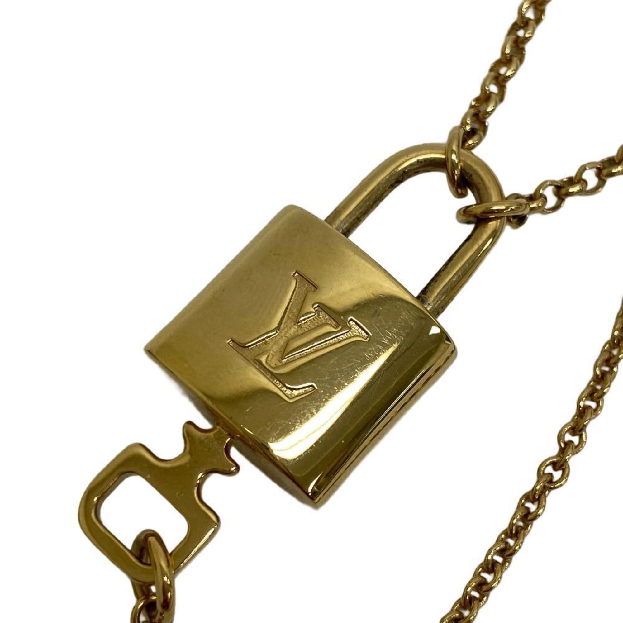 image of Louis Vuitton M00567 Collier Lv Rocky Necklace Gold Ladies, Women's