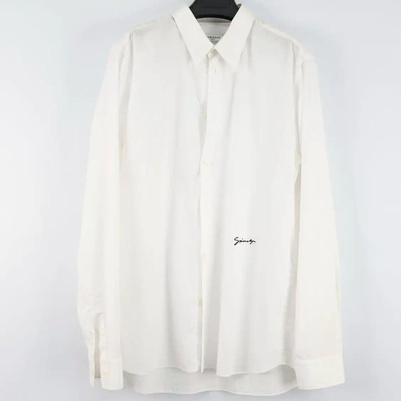 Givenchy Givenchy Summer White Long Sleeve Shirt 0089 Size US L / EU 52-54 / 3 - 1 Thumbnail