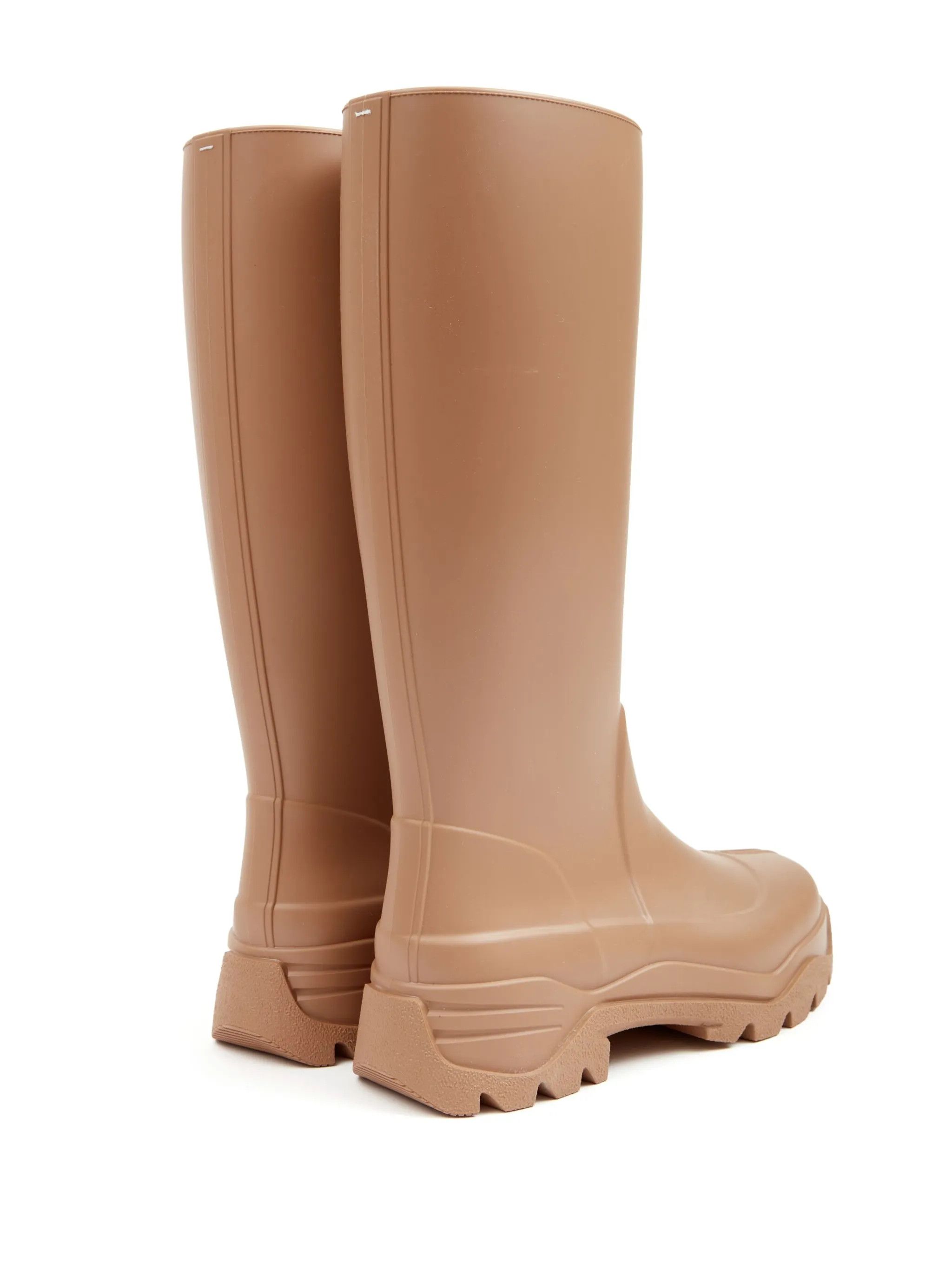 Maison Margiela o1w1db10425 Tabi Rain Boots in Otter Size US 12 / EU 45 - 4 Thumbnail