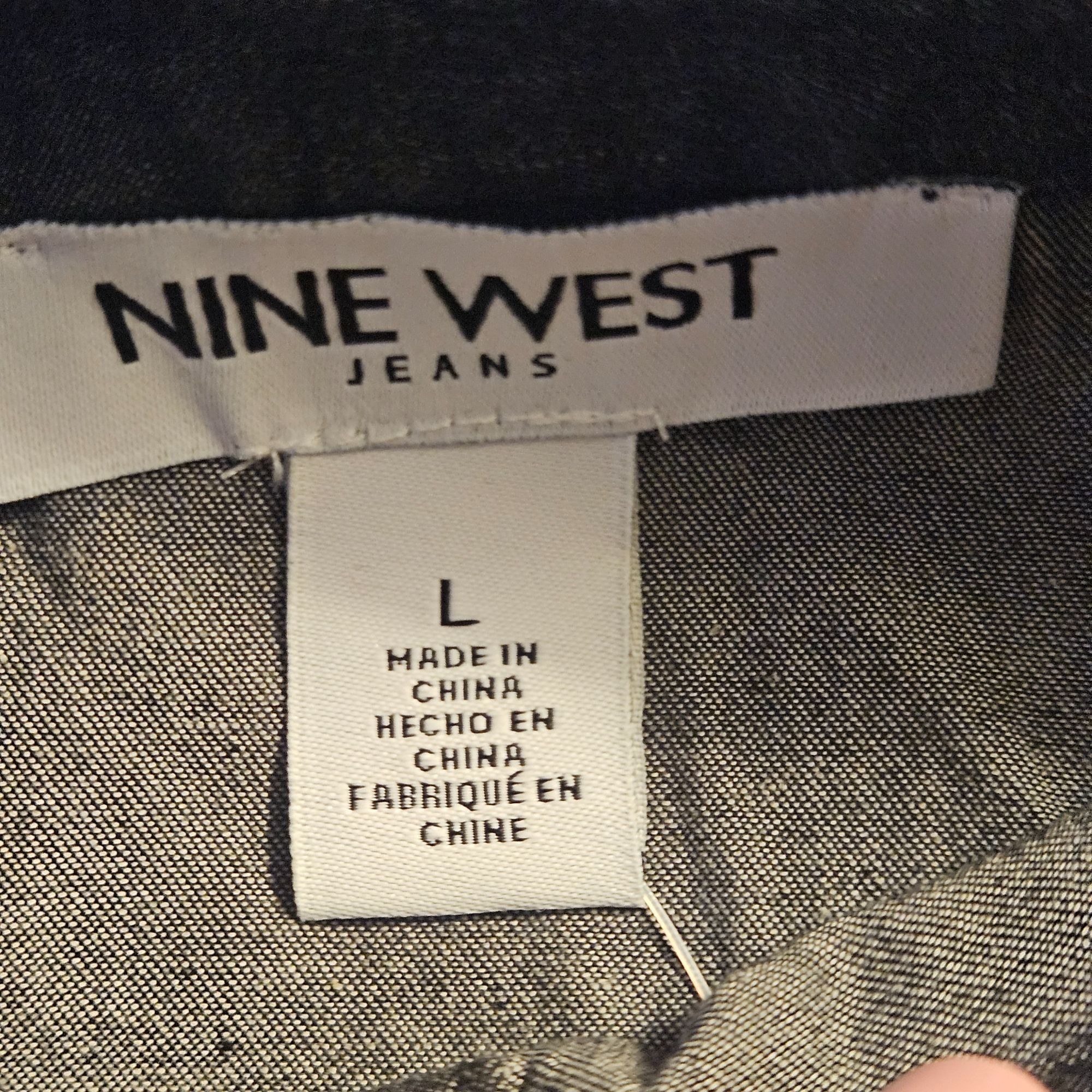 Nine West Nine West NWT Women’s Denim Shirt Dress Size L Long Sleeve P Size L / US 10 / IT 46 - 7 Thumbnail