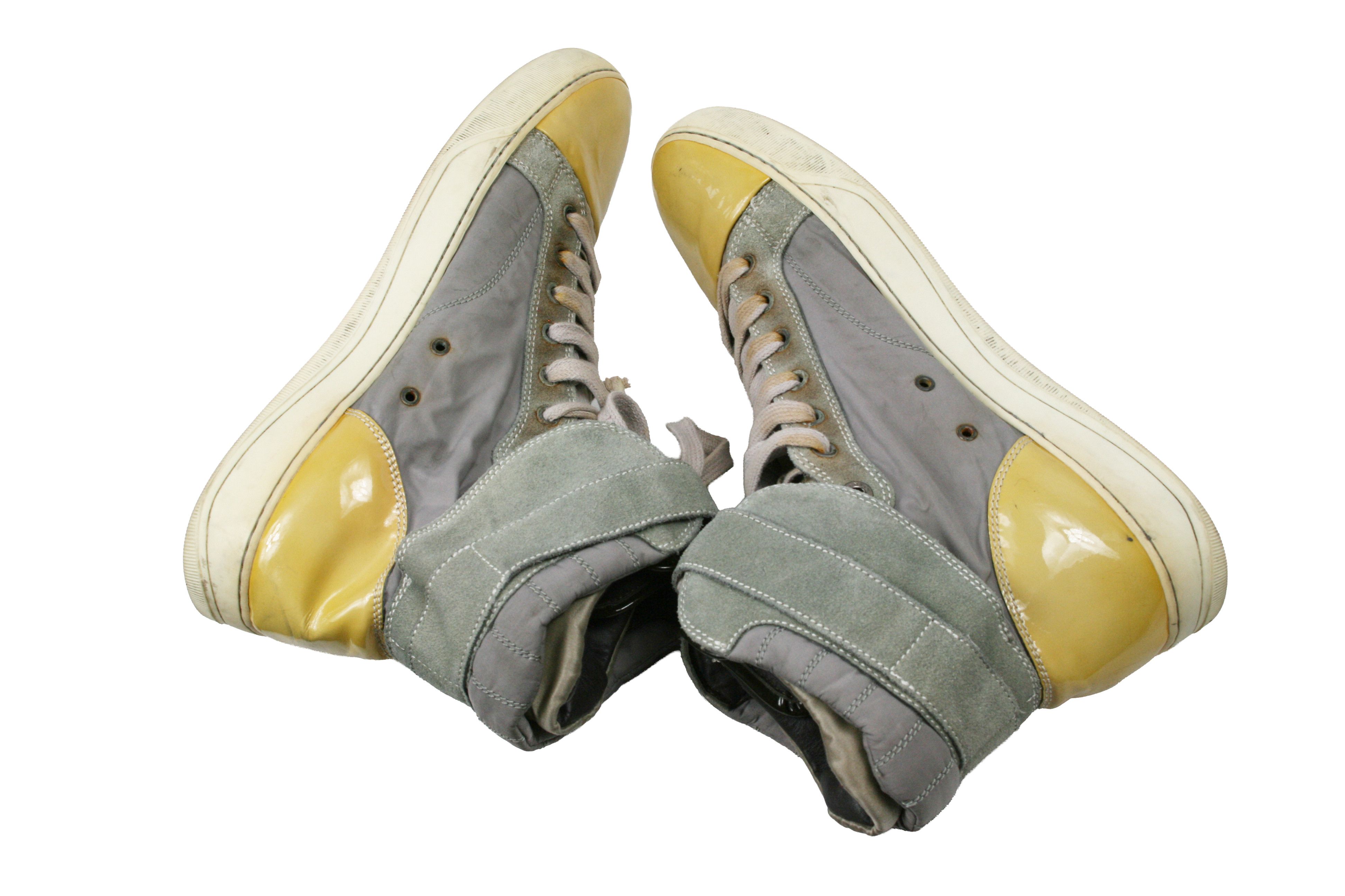 Lanvin DDB1 Distressed Hi-Top Sneakers Size US 10 / EU 43 - 11 Thumbnail