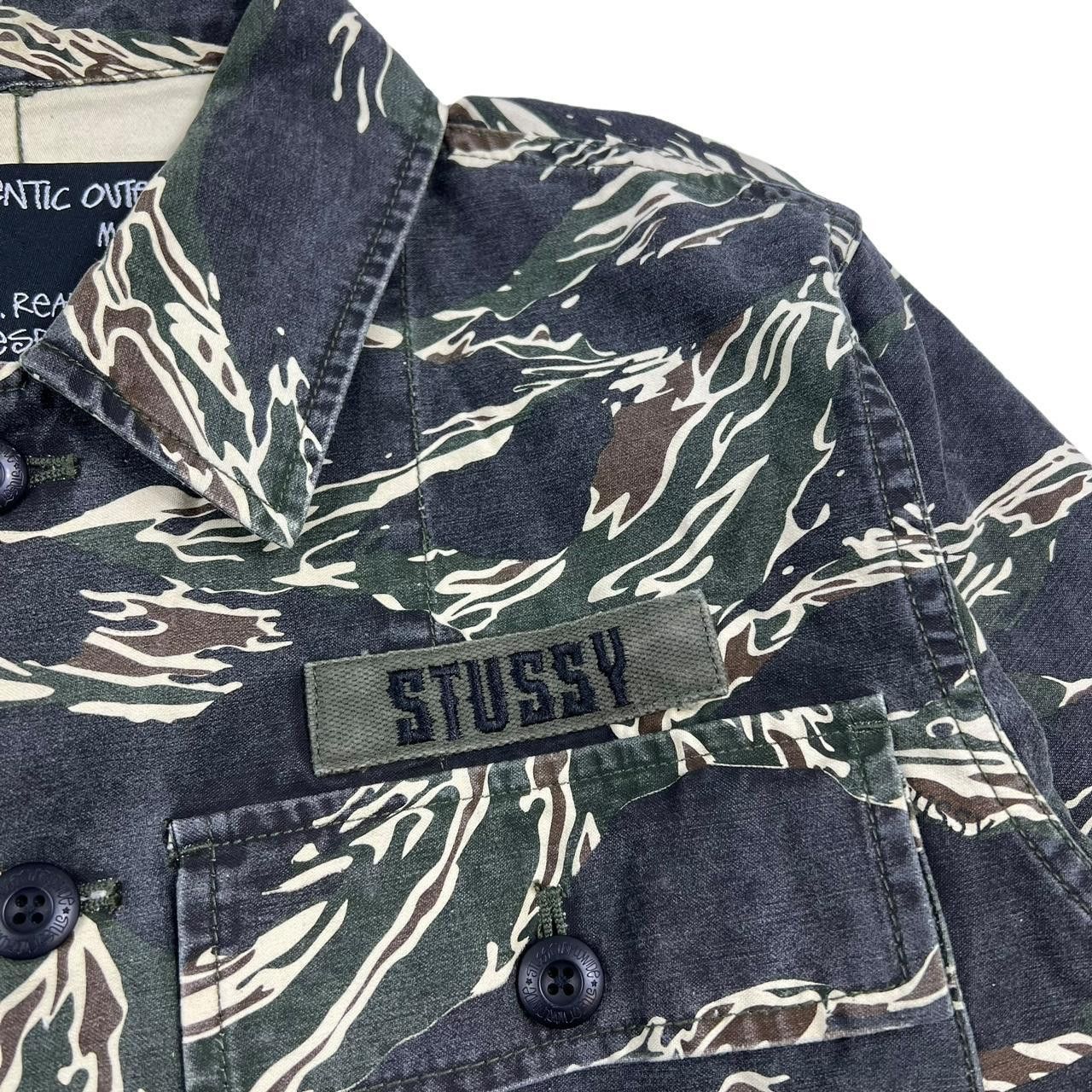 Stussy Vintage Stussy Camo Overshirt Jacket - Medium Size US M / EU 48-50 / 2 - 4 Thumbnail