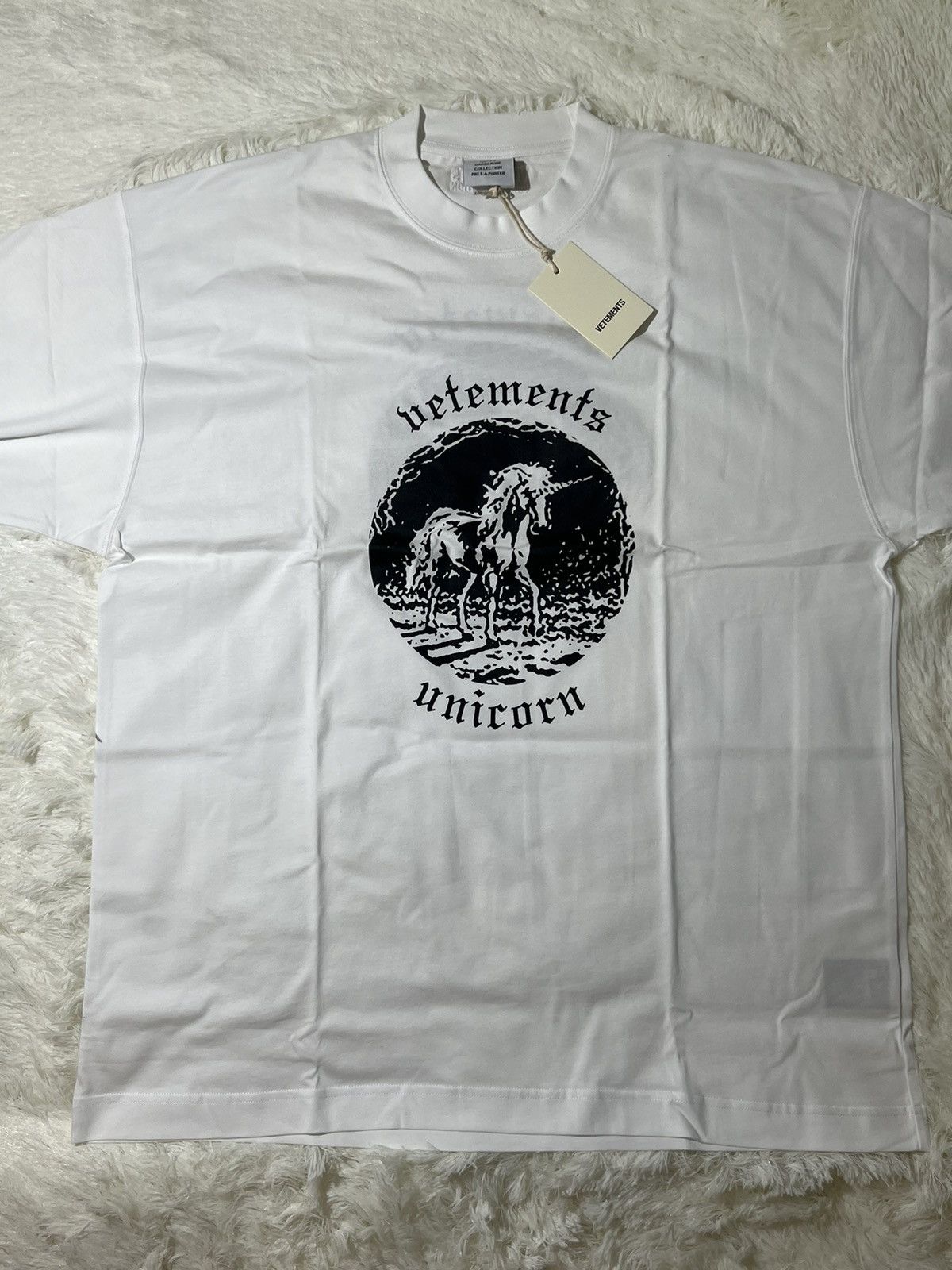 Vetements Vetements Double Unicorn White T Shirt Size US XS / EU 42 / 0 - 2 Thumbnail