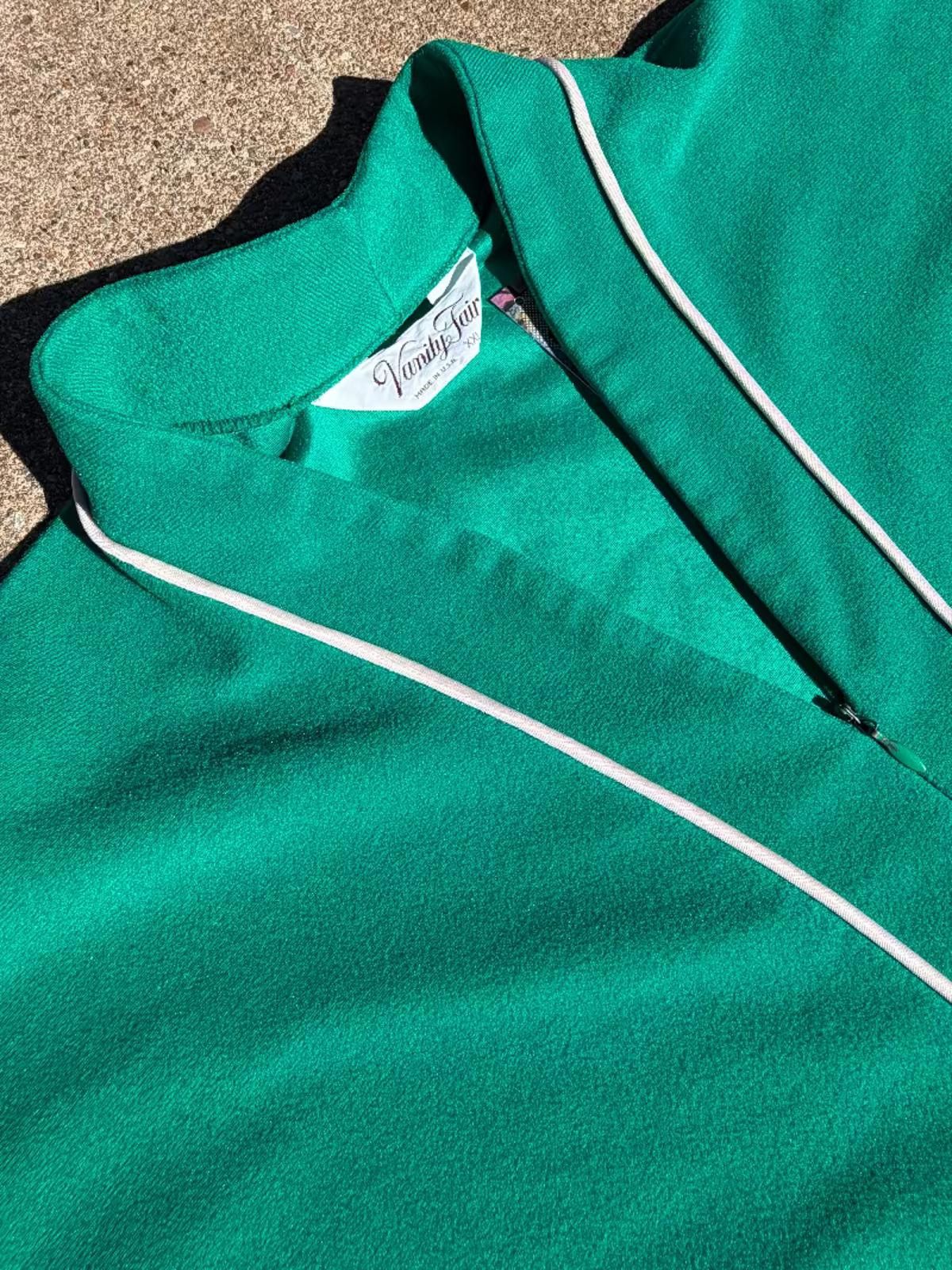Other Vanity Fair Teal Lounge Robe 1980s Size ONE SIZE - 3 Thumbnail
