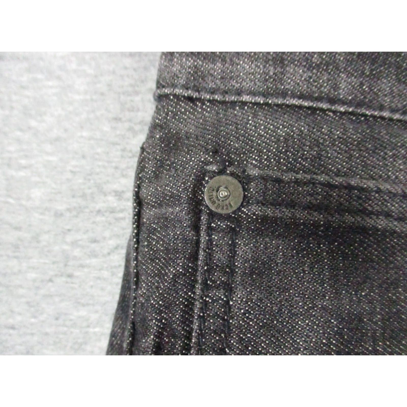 Vintage Echo 714 Jeans Mens Straight Fit 36 Black Denim 5-Pocket Regular Zip Fly Dark Wash Vintage No Size US 36 / EU 52 - 4 Thumbnail