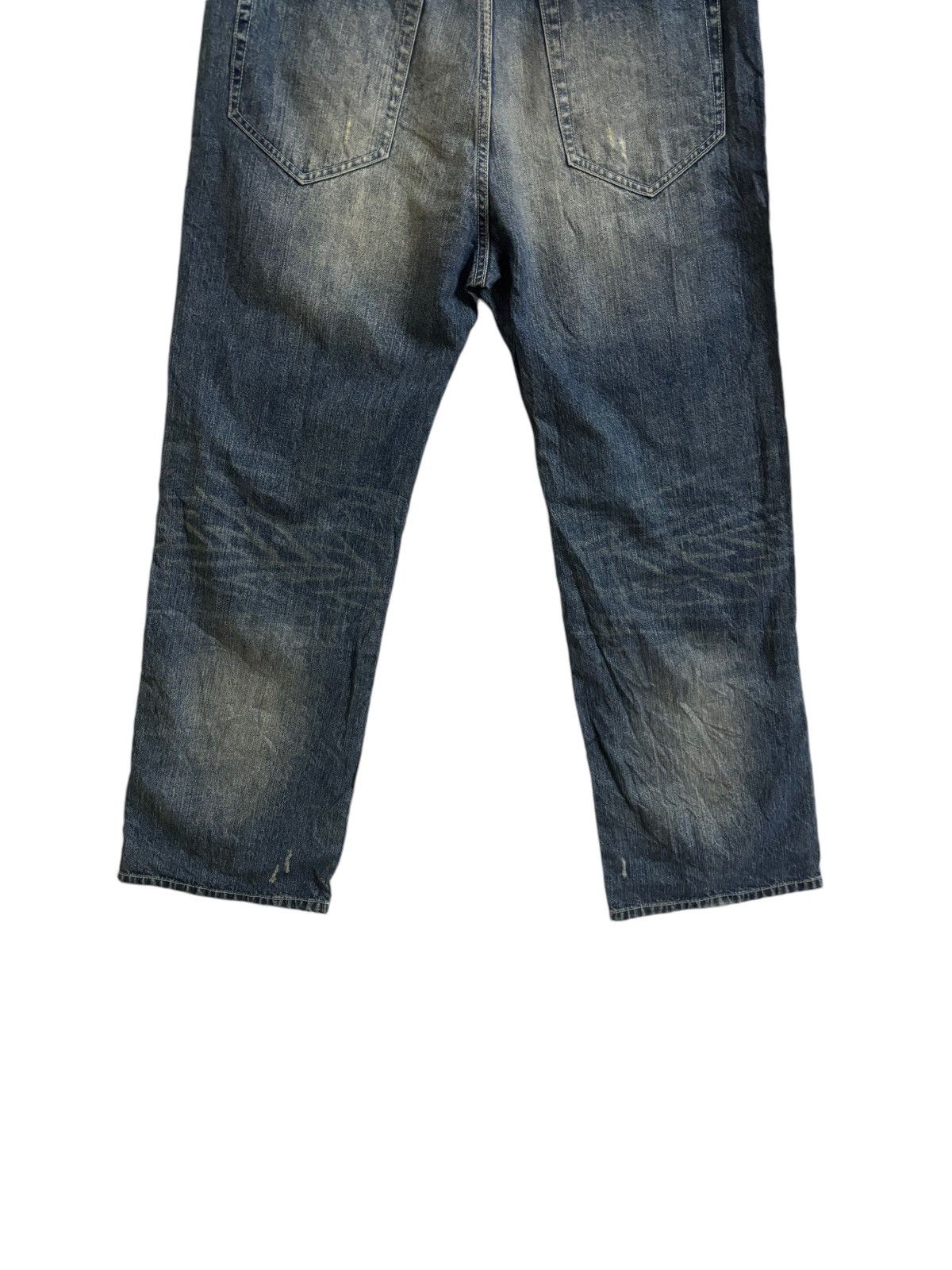 If Six Was Nine × Japanese Brand GARAGE BLUE JAPANESE BRAND BAGGY STYLE DENIM Size US 32 / EU 48 - 9 Thumbnail