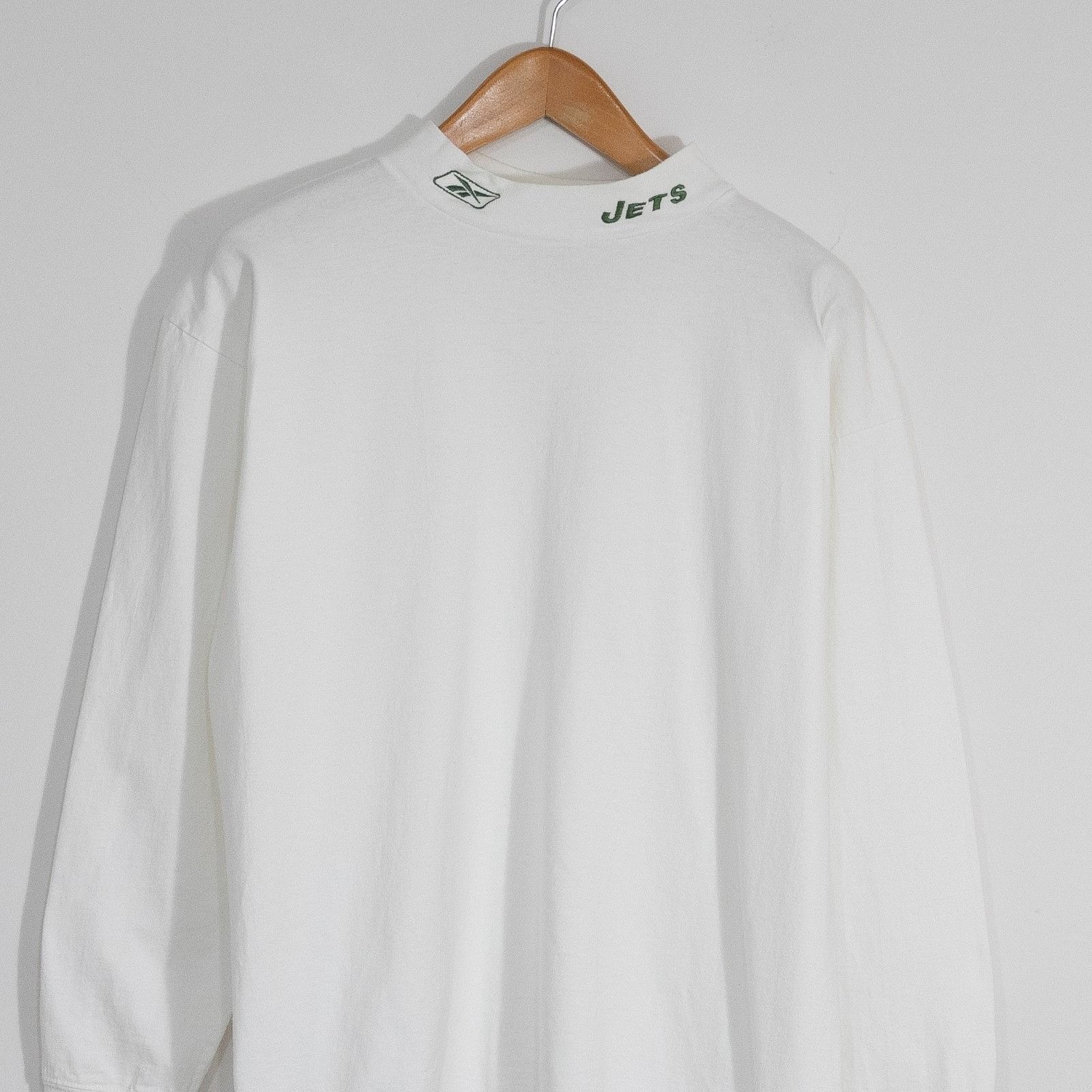 Vintage Vintage 90s New York Jets Reebok Mock Neck T Shirt Medium Size US M / EU 48-50 / 2 - 2 Thumbnail